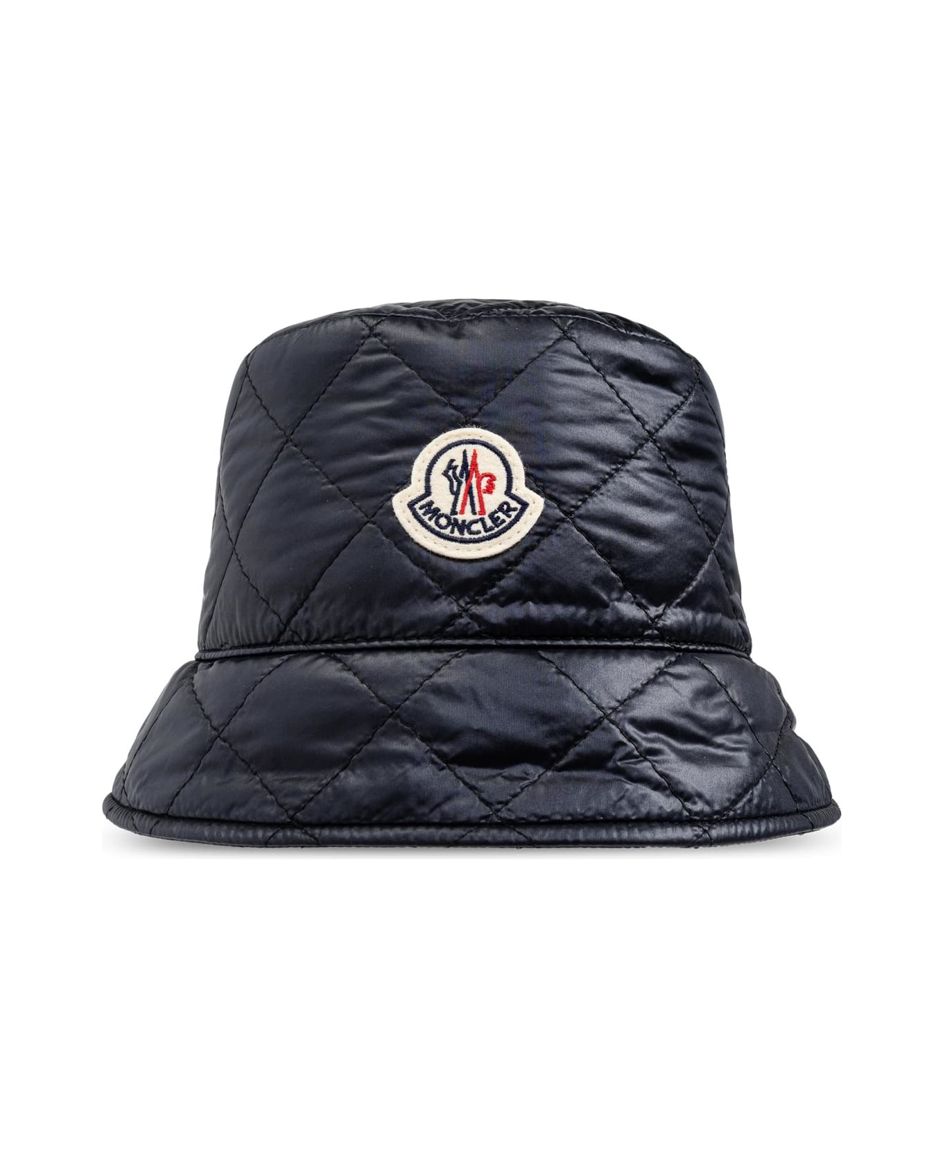 Moncler Hat With Logo - Blu