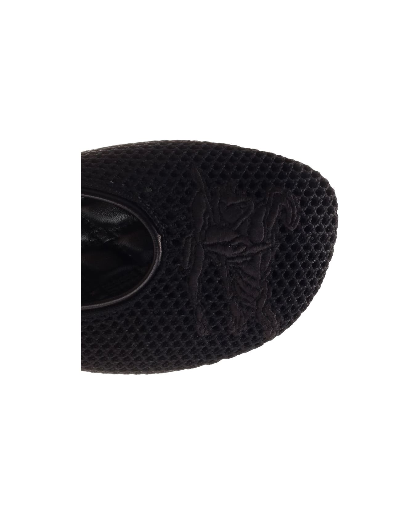 Burberry Flat Ballerina Shoes - Black