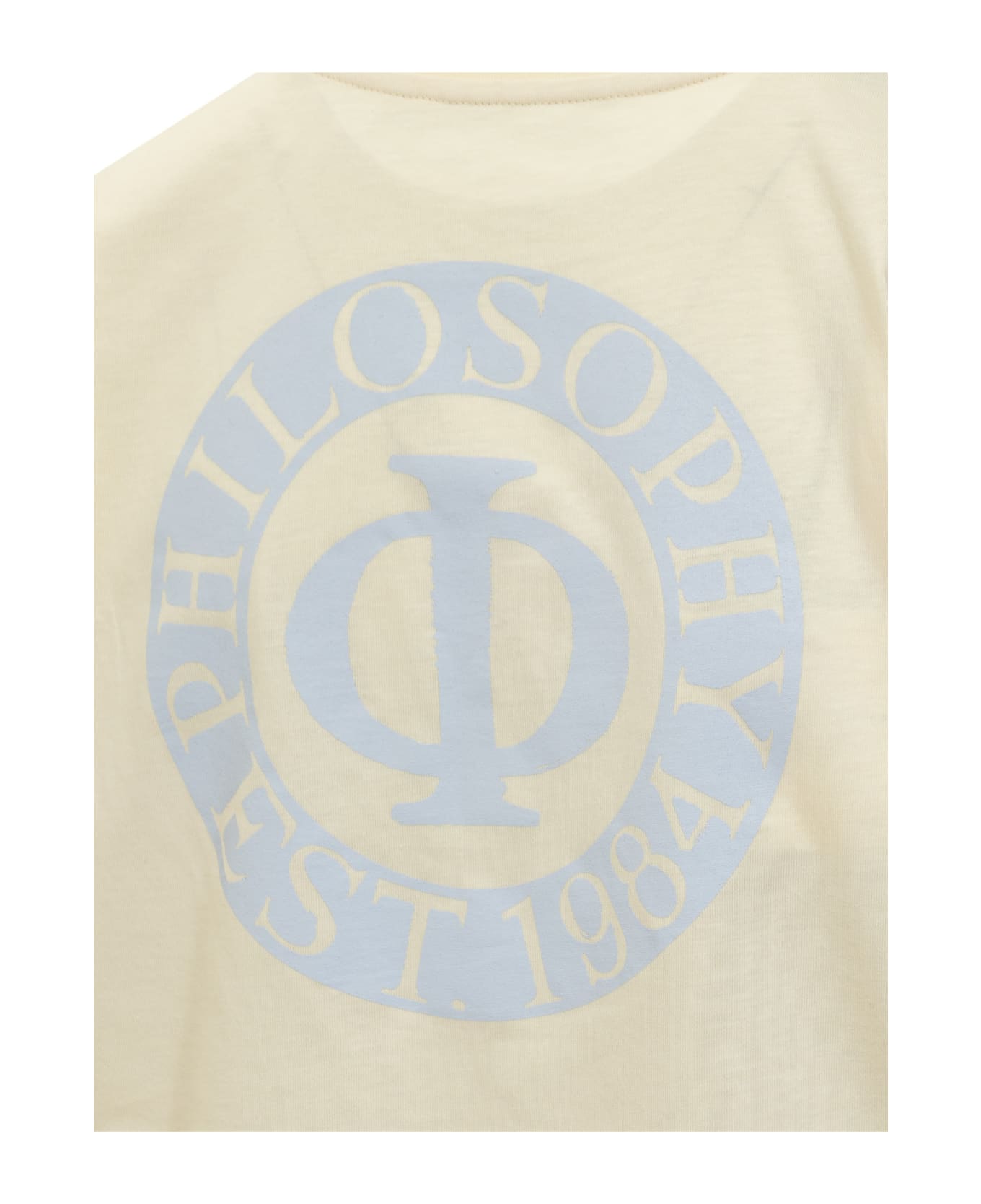 Philosophy di Lorenzo Serafini T-shirt With Logo - FANTASIA AVORIO