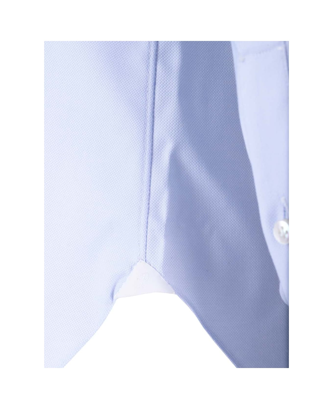 Barba Napoli Oxford Cotton Shirt - Light blue