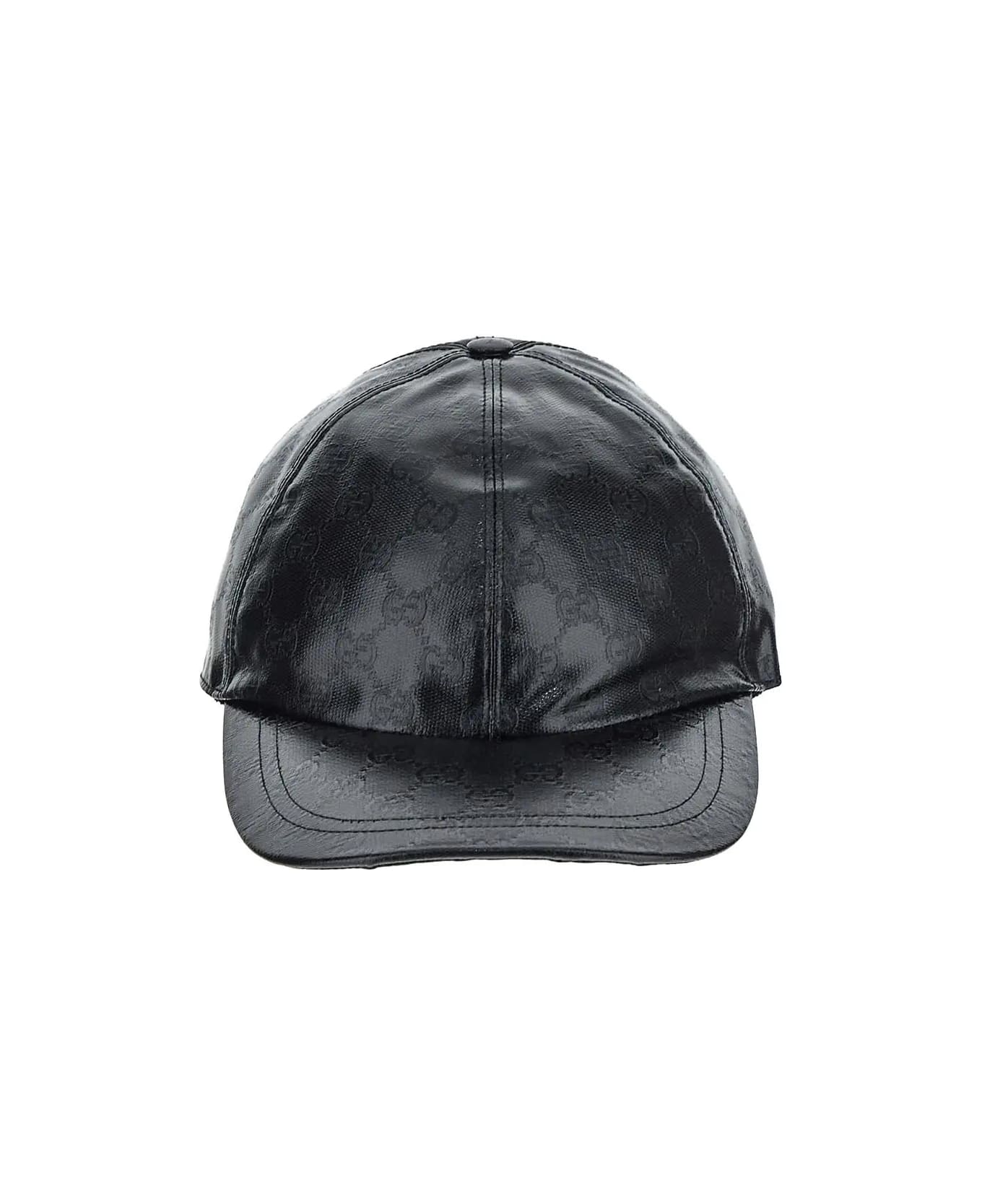 GG Embossed Baseball Hat in Black - Gucci