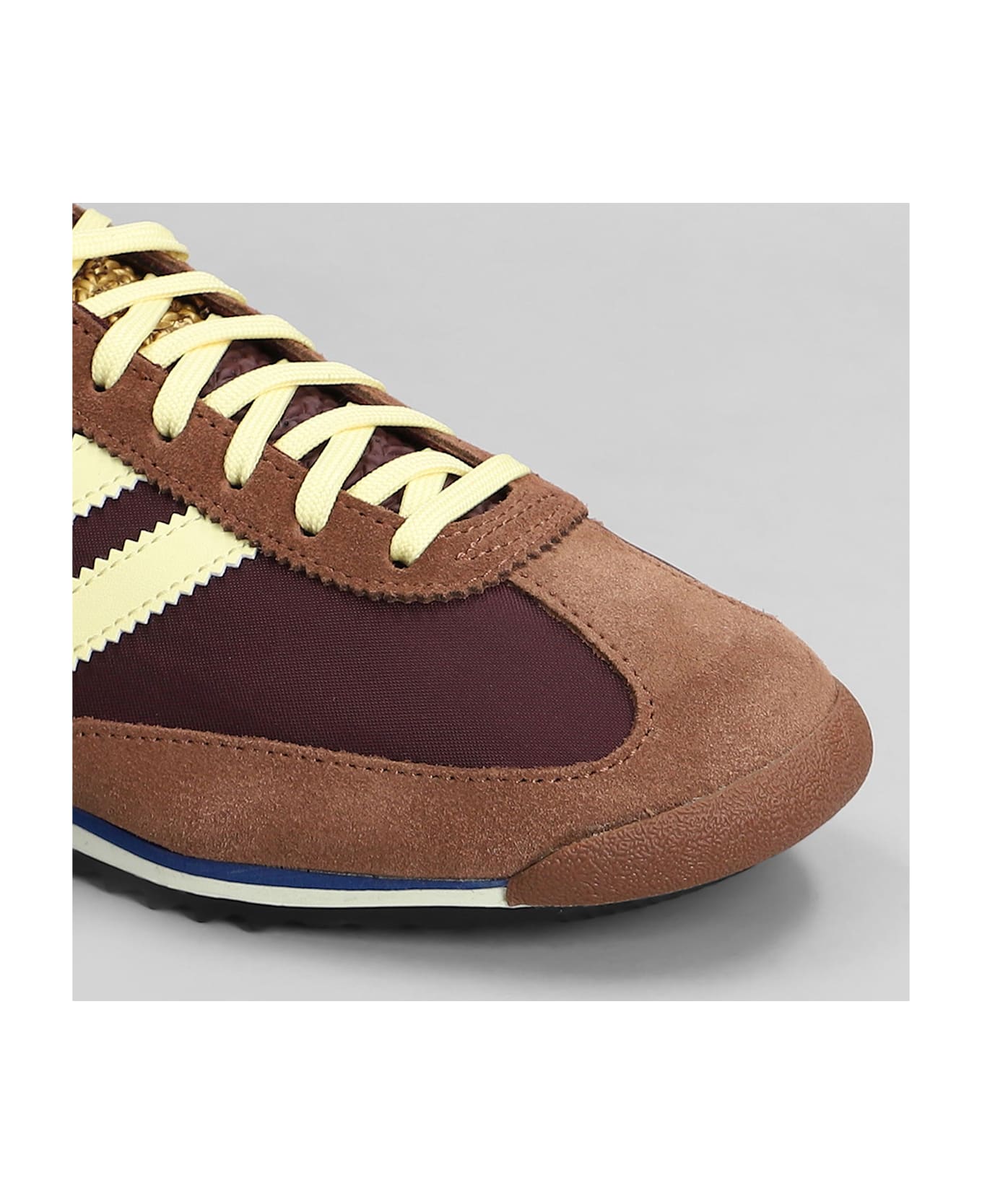 Adidas Sl 72 Ow Sneakers In Brown Suede And Fabric - brown