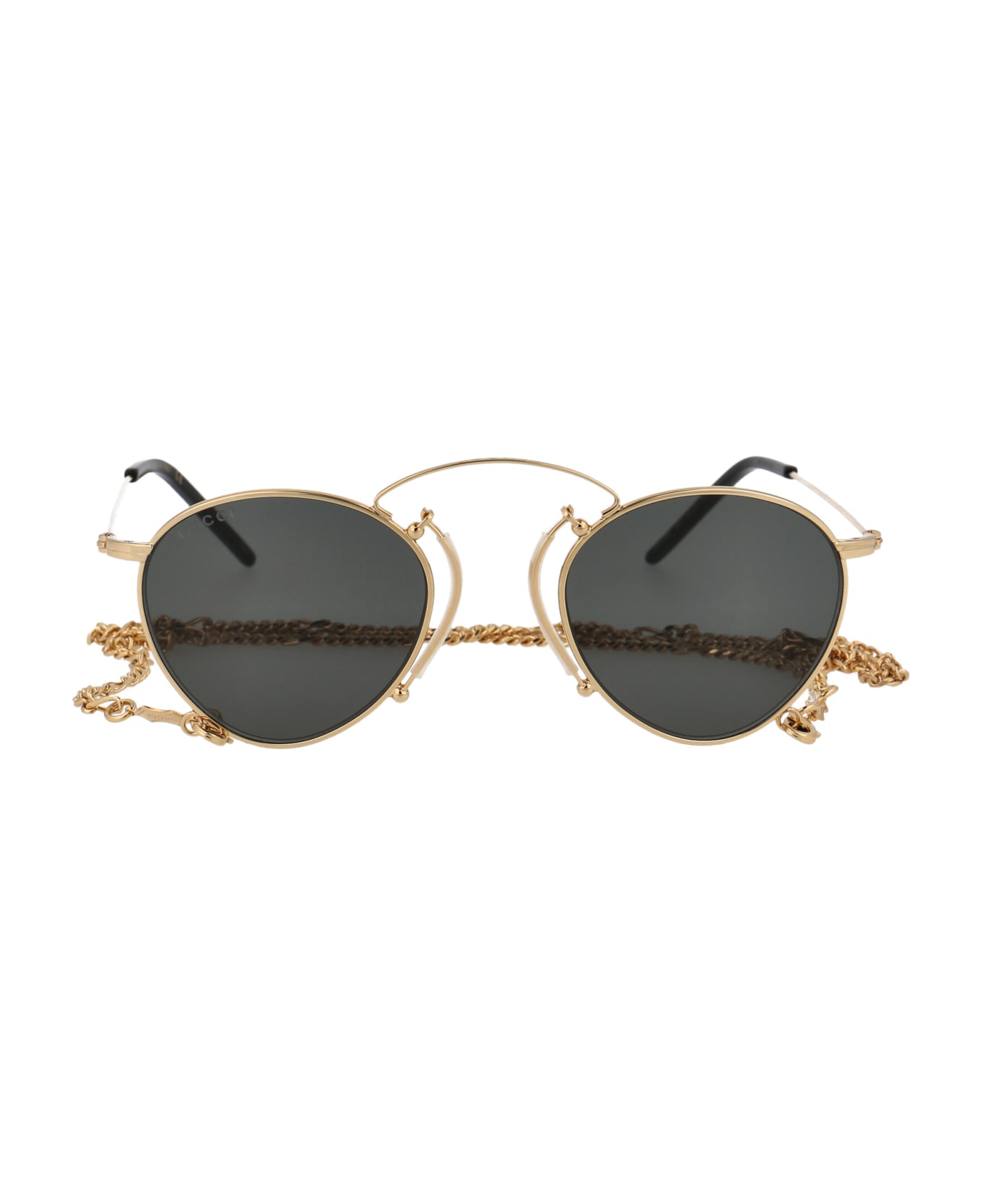 Gucci Eyewear Gg1034s Sunglasses - 002 GOLD GOLD GREY