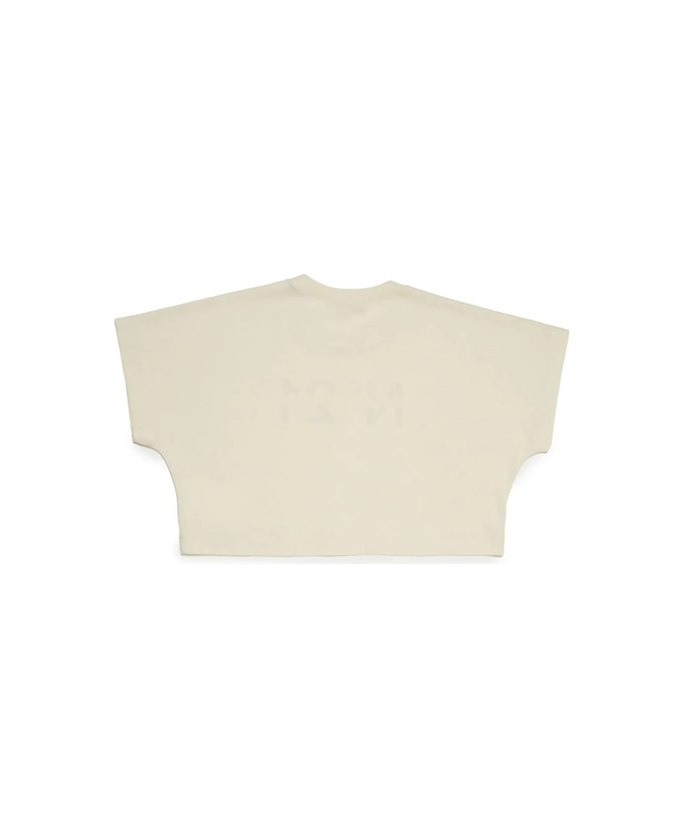 N.21 T-shirt Con Stampa - Beige