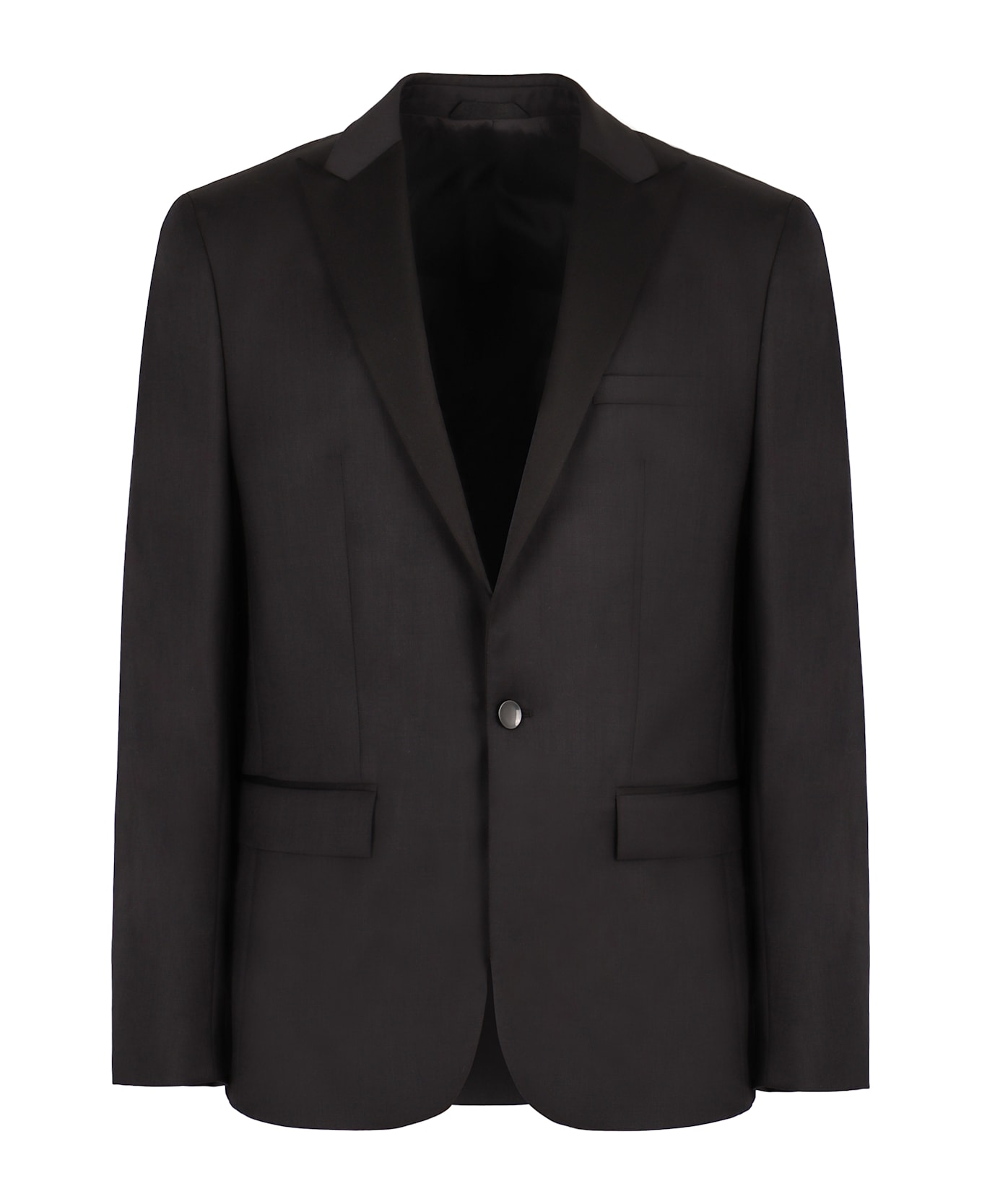 Calvin Klein Wool Single-breasted Blazer - black