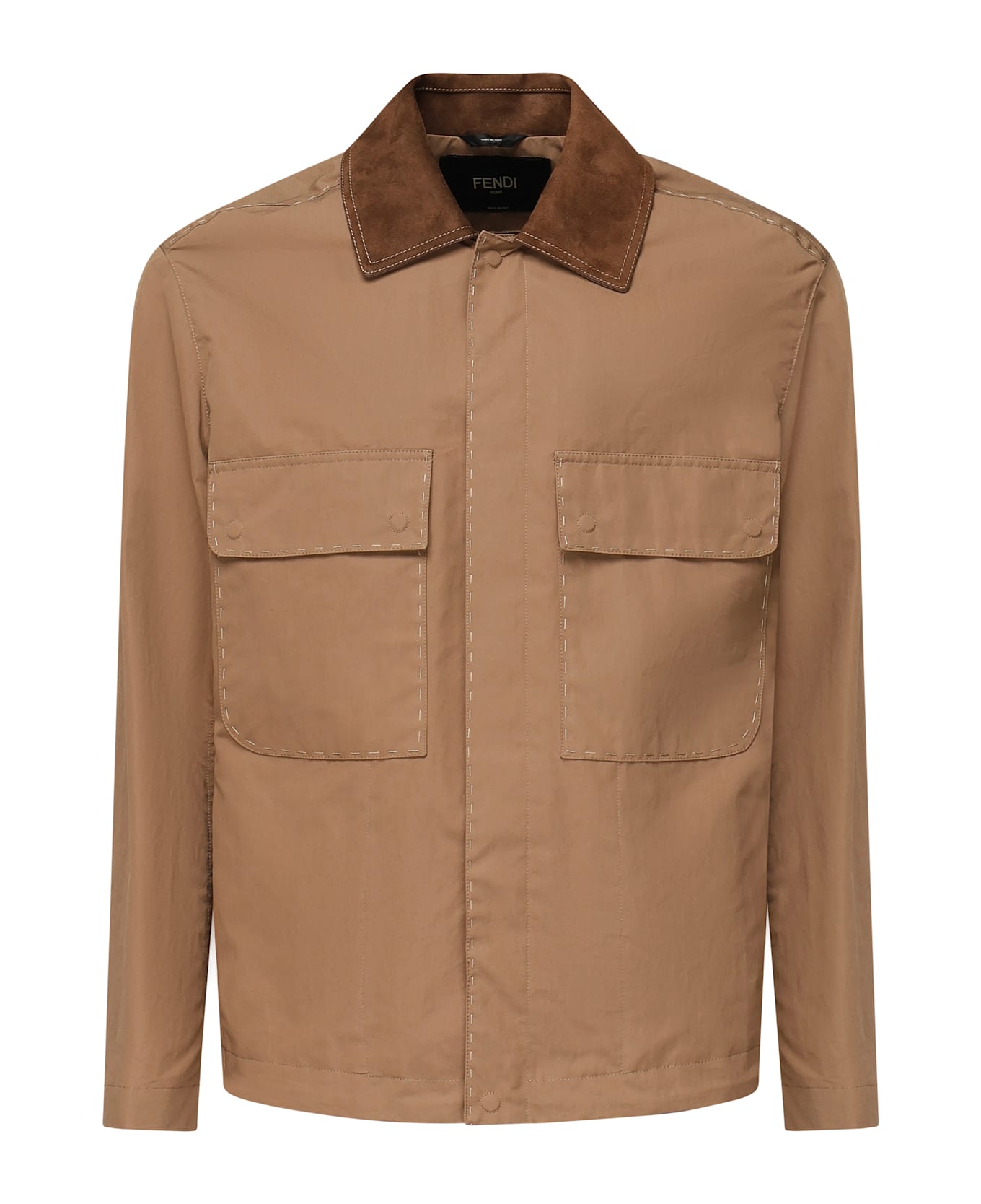 Fendi Canvas Blouson - Brown