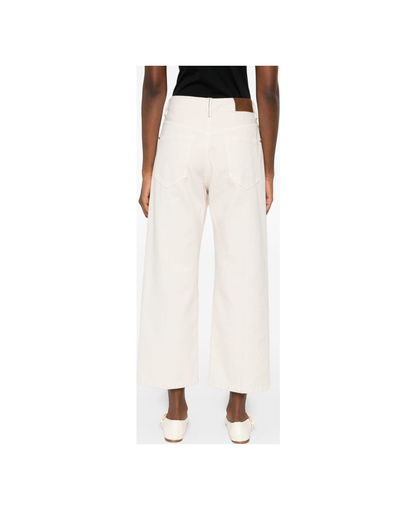 Brunello Cucinelli Off-white Five-pocket - White