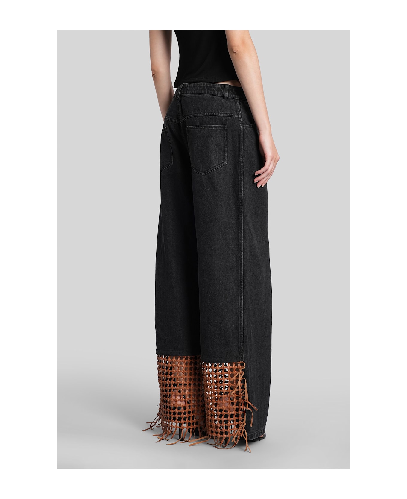 Christopher Esber Jeans In Black Cotton - black
