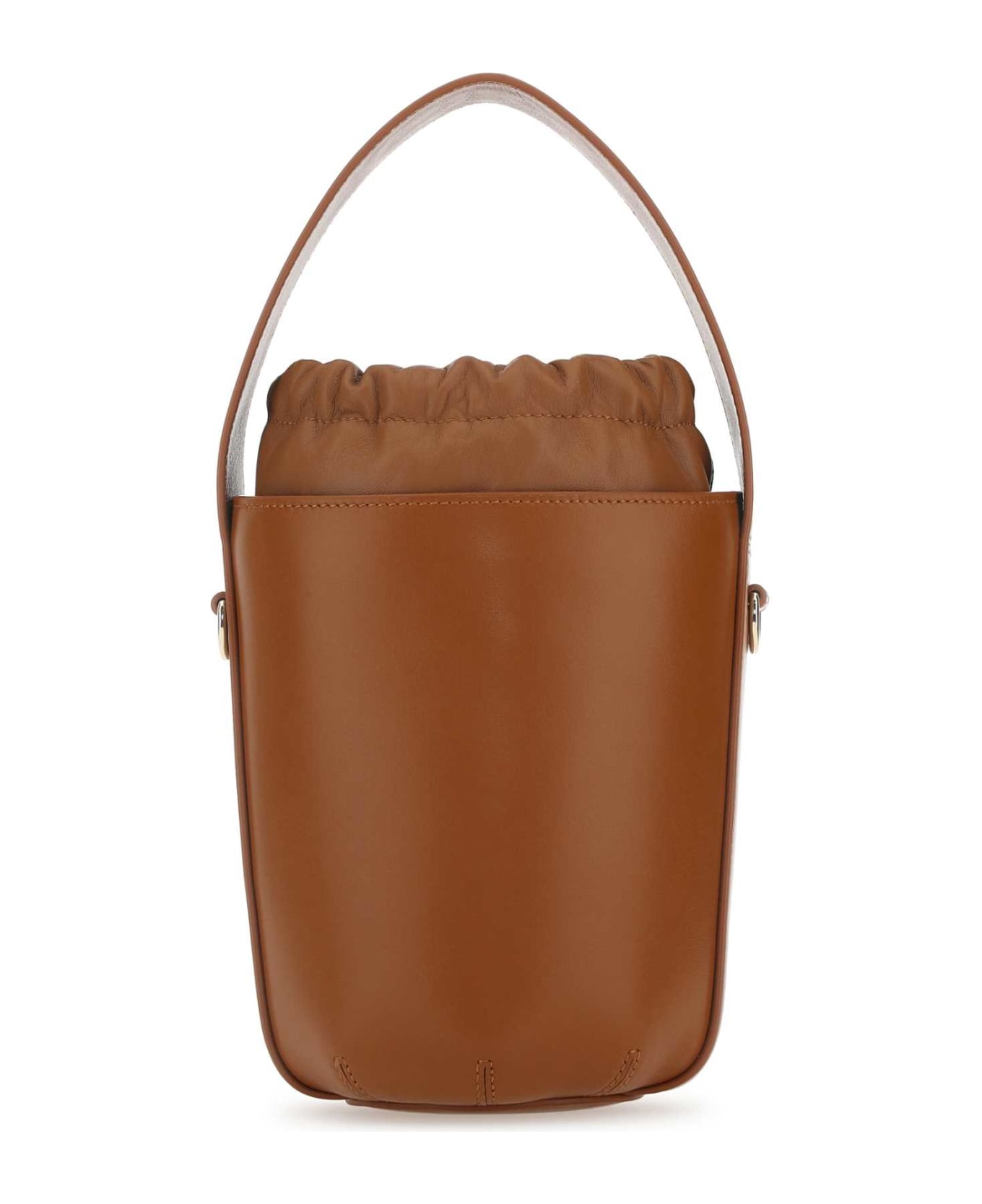 Chloé Caramel Leather Bucket Bag - CARAMEL