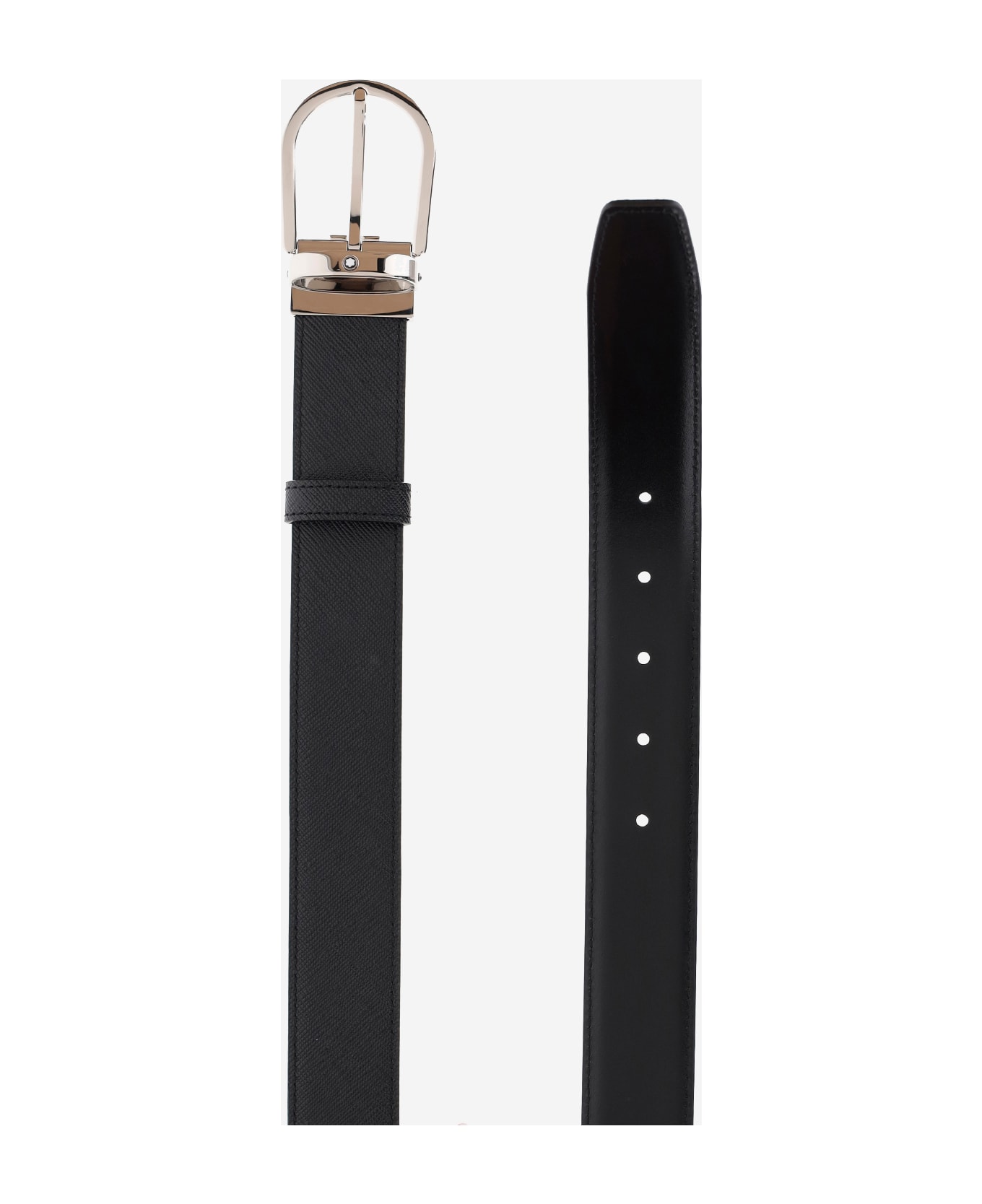 Montblanc Reversible Leather Belt - Black