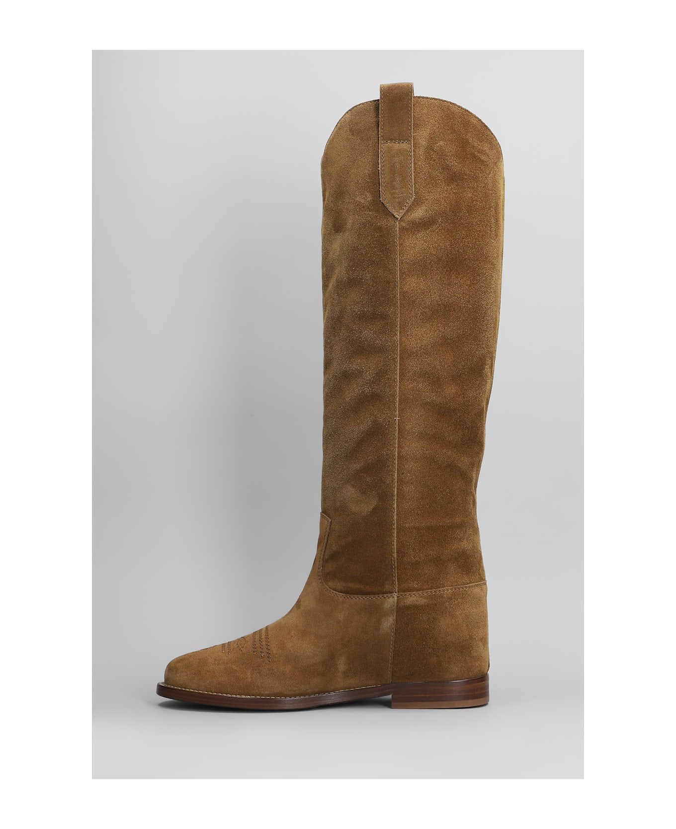 Via Roma 15 In Leather Color Suede - leather color