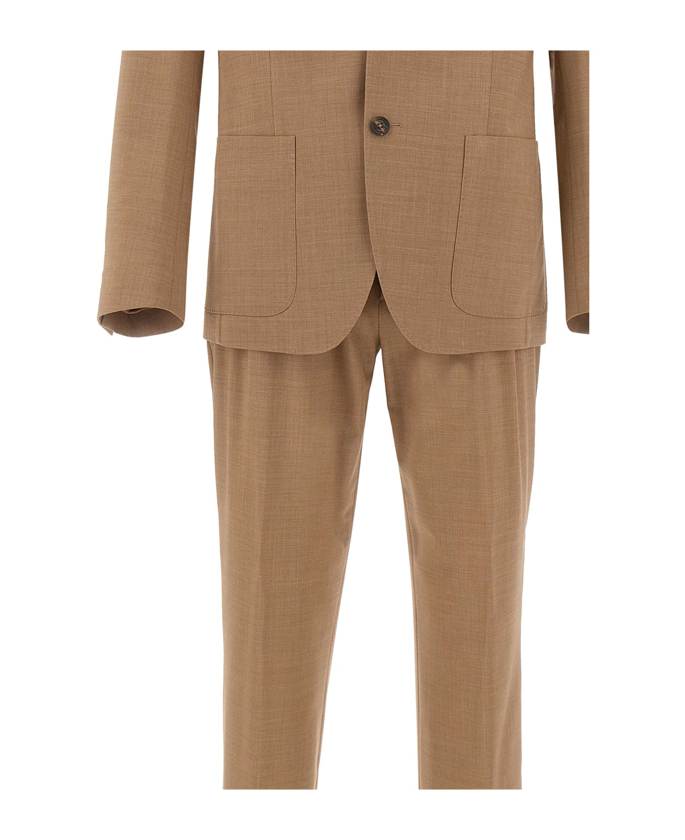 Eleventy Fresh Wool Two-piece Suit - BEIGE