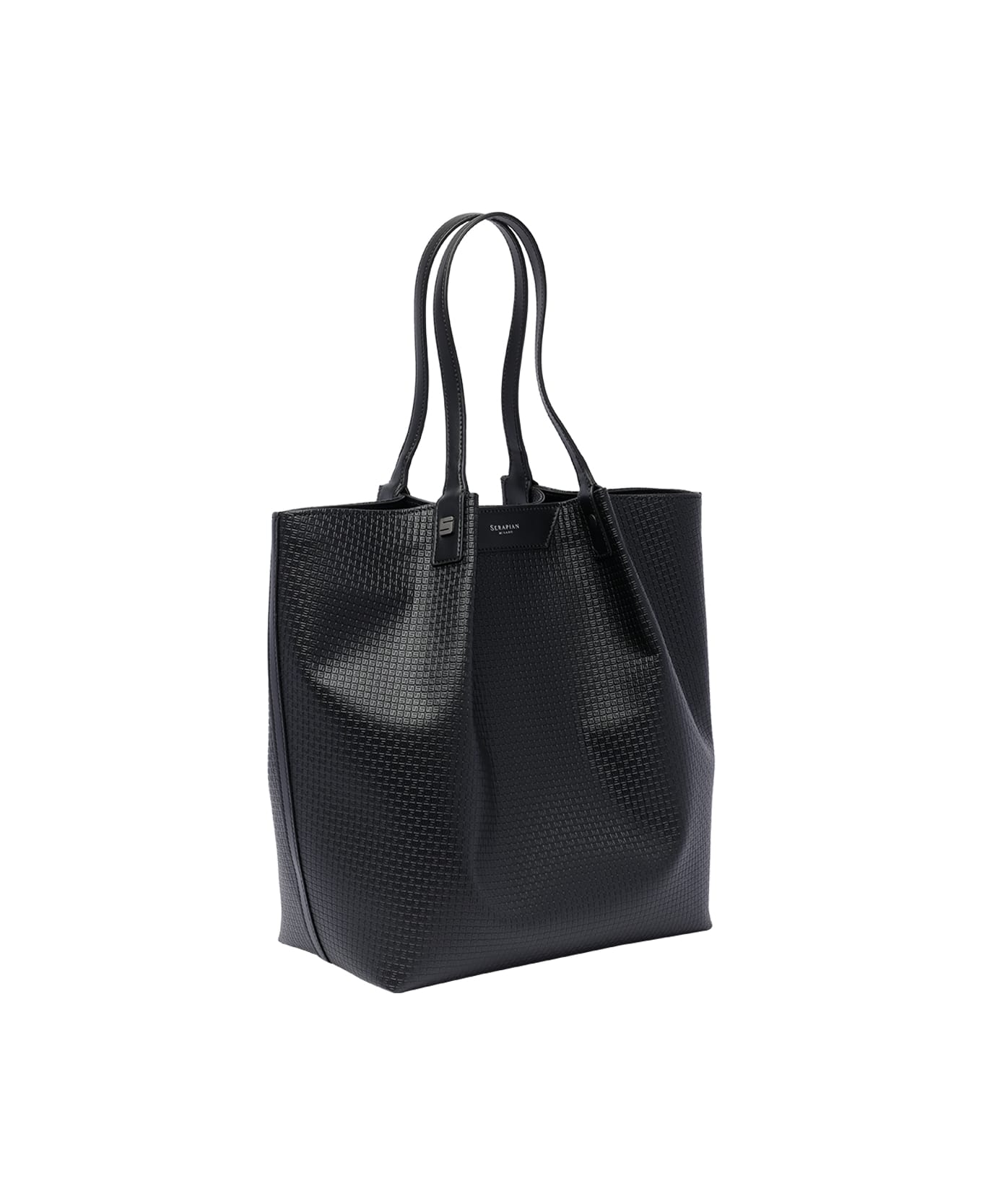 Serapian Vertical Secret Bag Stepan Sust - Black