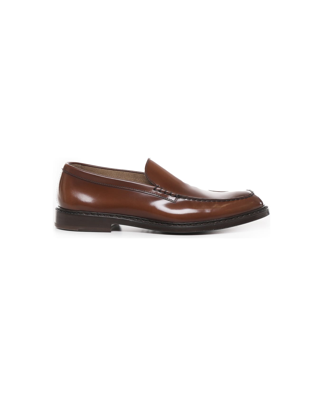 Doucal's Calfskin Loafers - Brown
