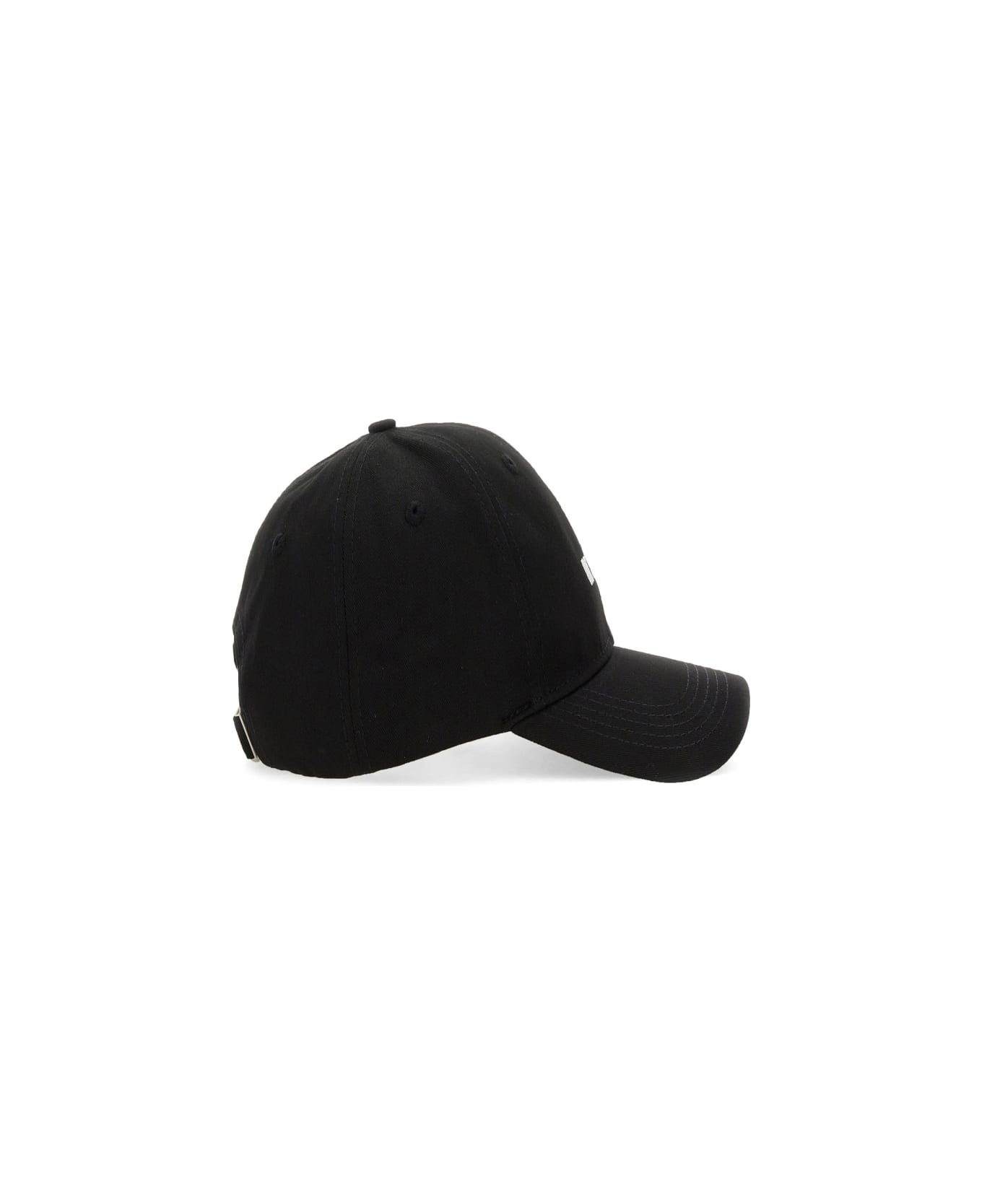 MSGM Baseball Hat With Logo - BLACK