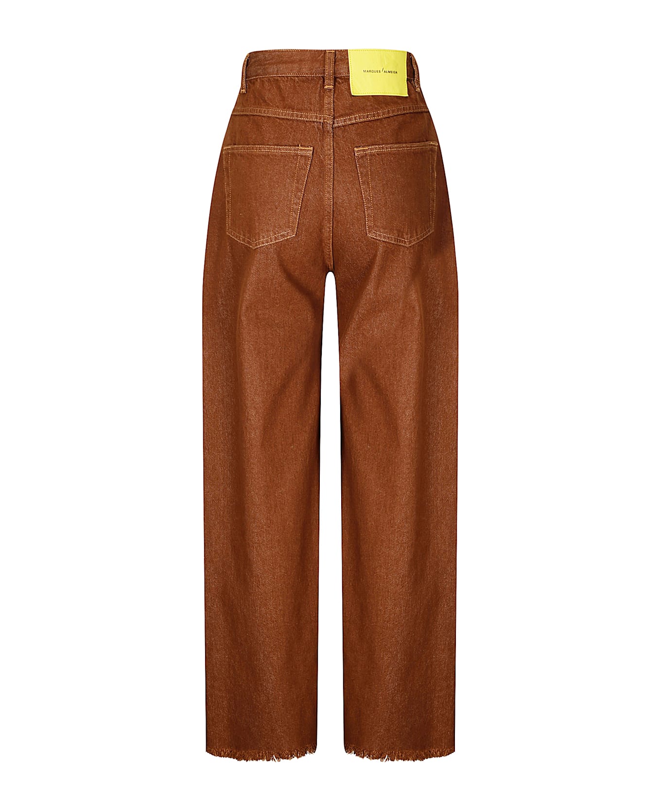 Marques
Almeida Brown Denim Boyfriend Trousers - BROWN