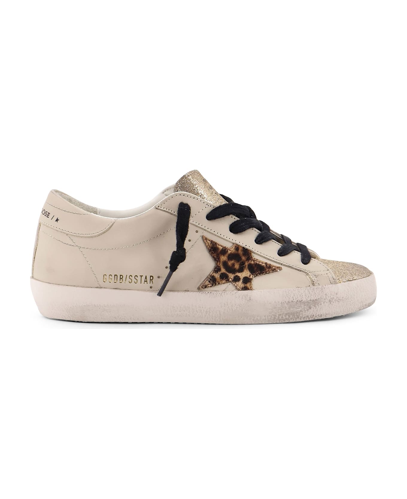 Golden Goose Super-star Classic With List Leather Low-top Sneakers - LIGHT BEIGE/DARK RED