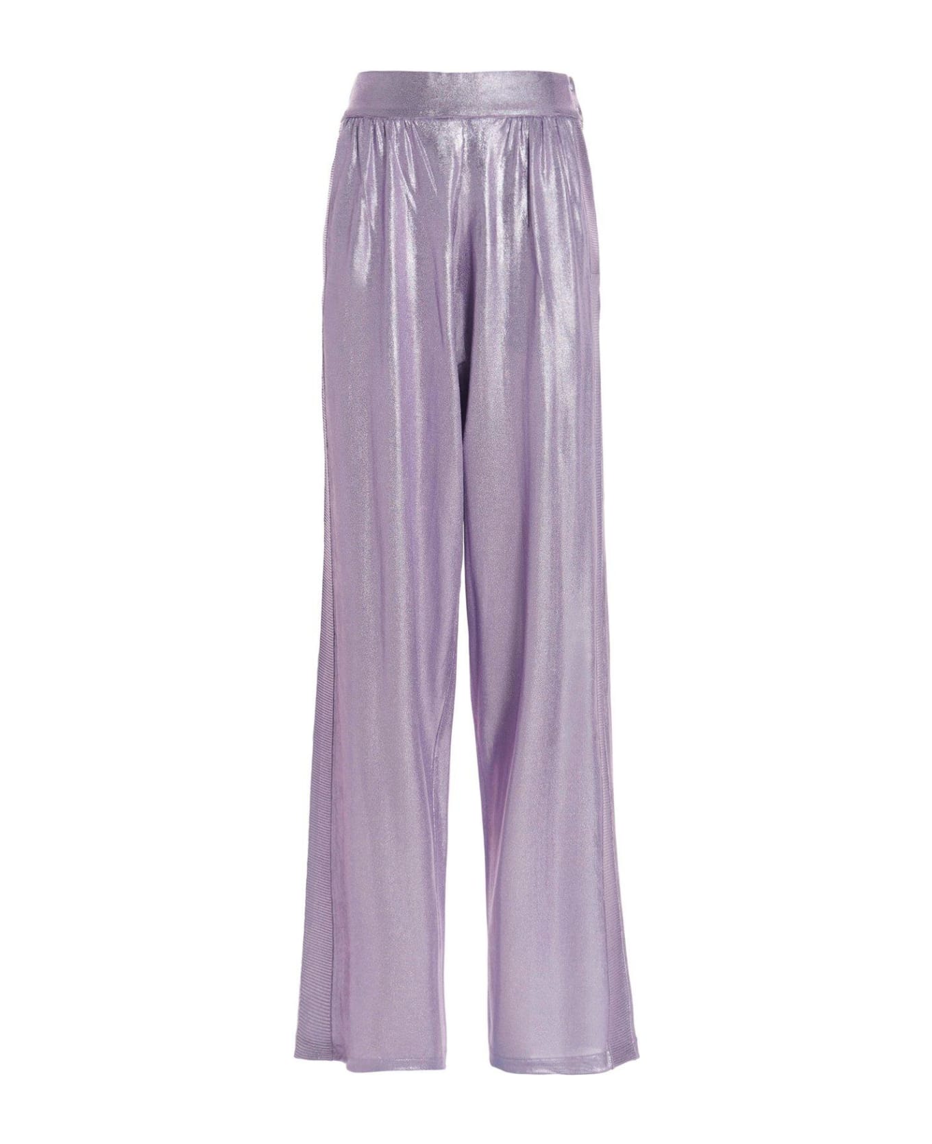 Tom Ford High-rise Metallic Effect Trousers - LILAC