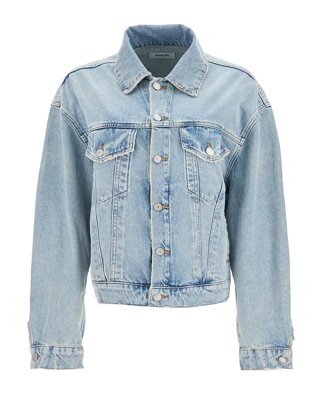 AGOLDE Denim Dalton Balloon Jacket With - BLUE
