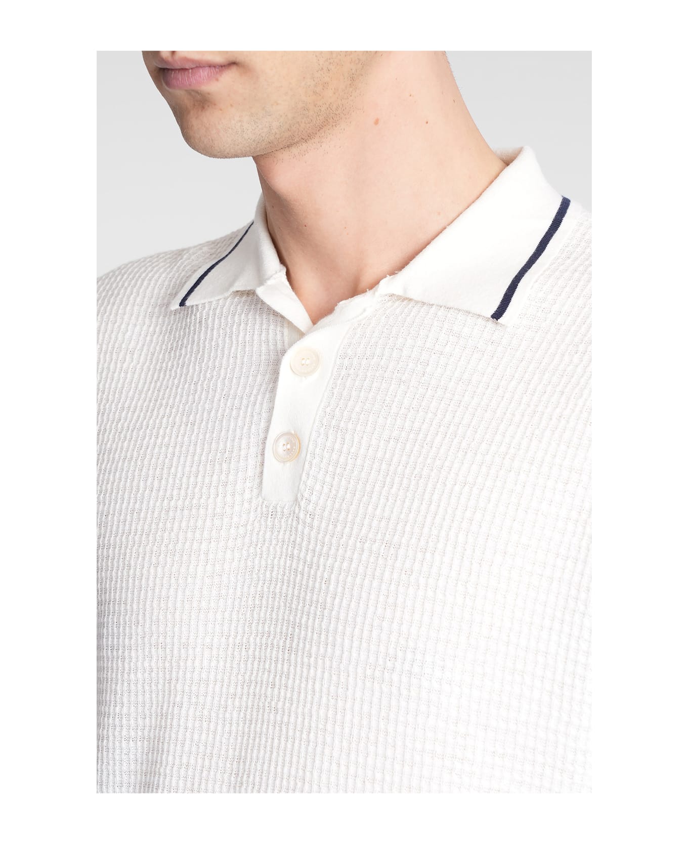 Ballantyne Polo In Beige Cotton - beige