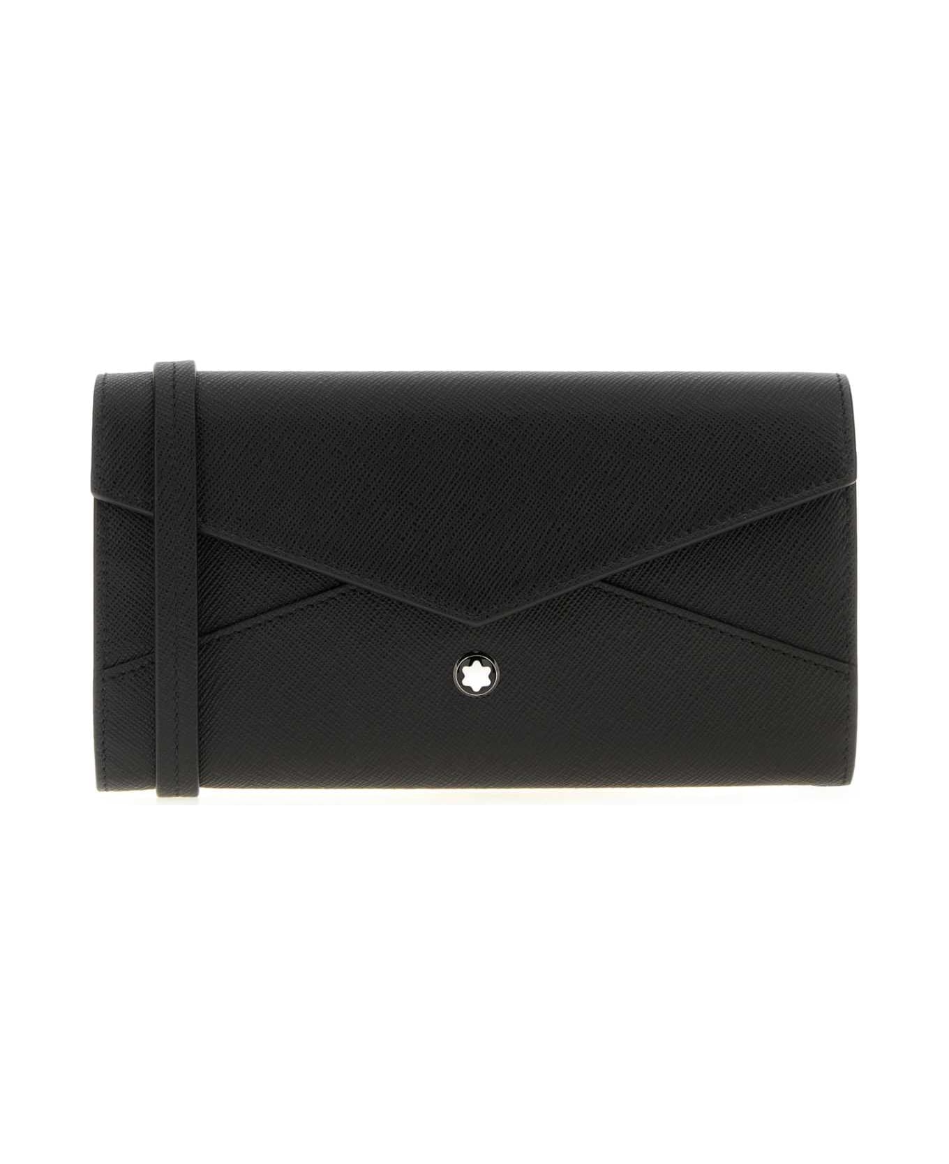 Montblanc Black Leather Wallet - 000