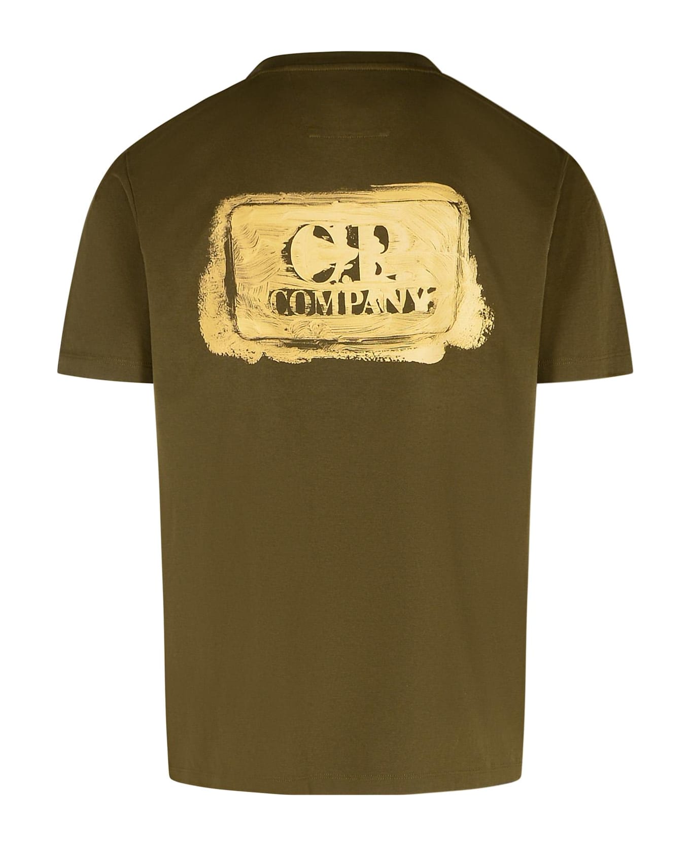 C.P. Company Green Cotton T-shirt - Green