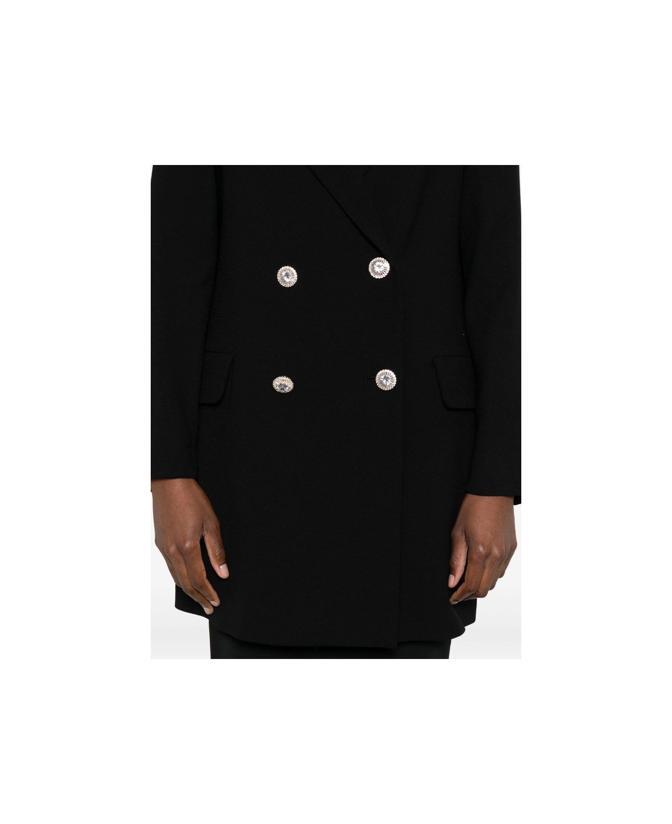 La Petit Robe Di Chiara Boni Coat - BLACK
