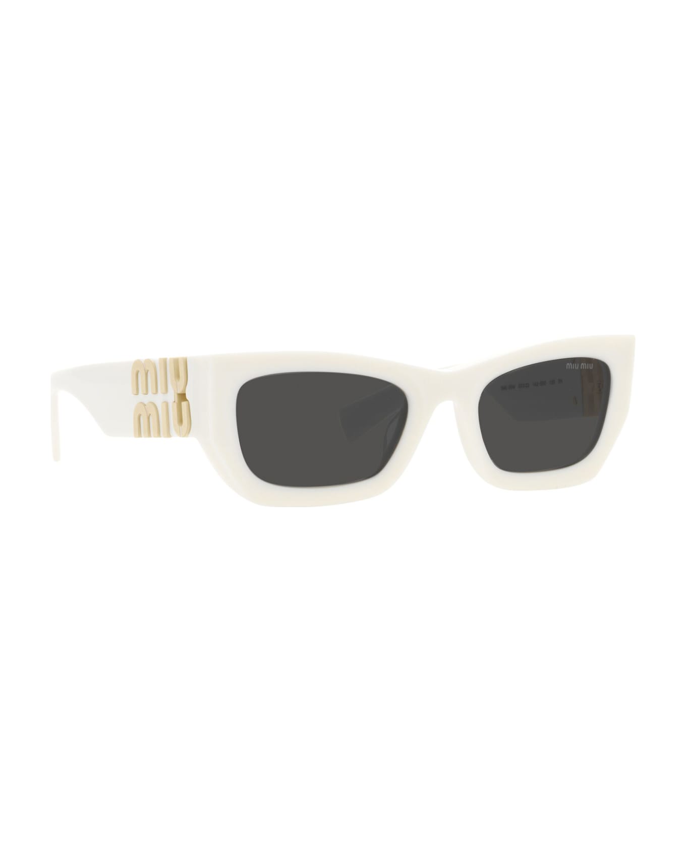 Miu Miu Eyewear Mu 09ws White Sunglasses - White