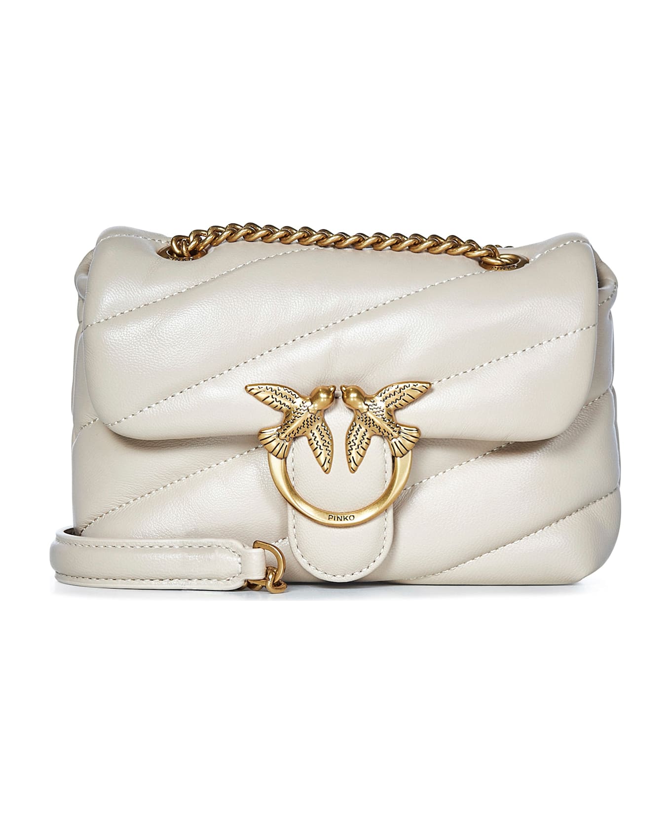 Pinko Love Baby Puff Shoulder Bag - Natural