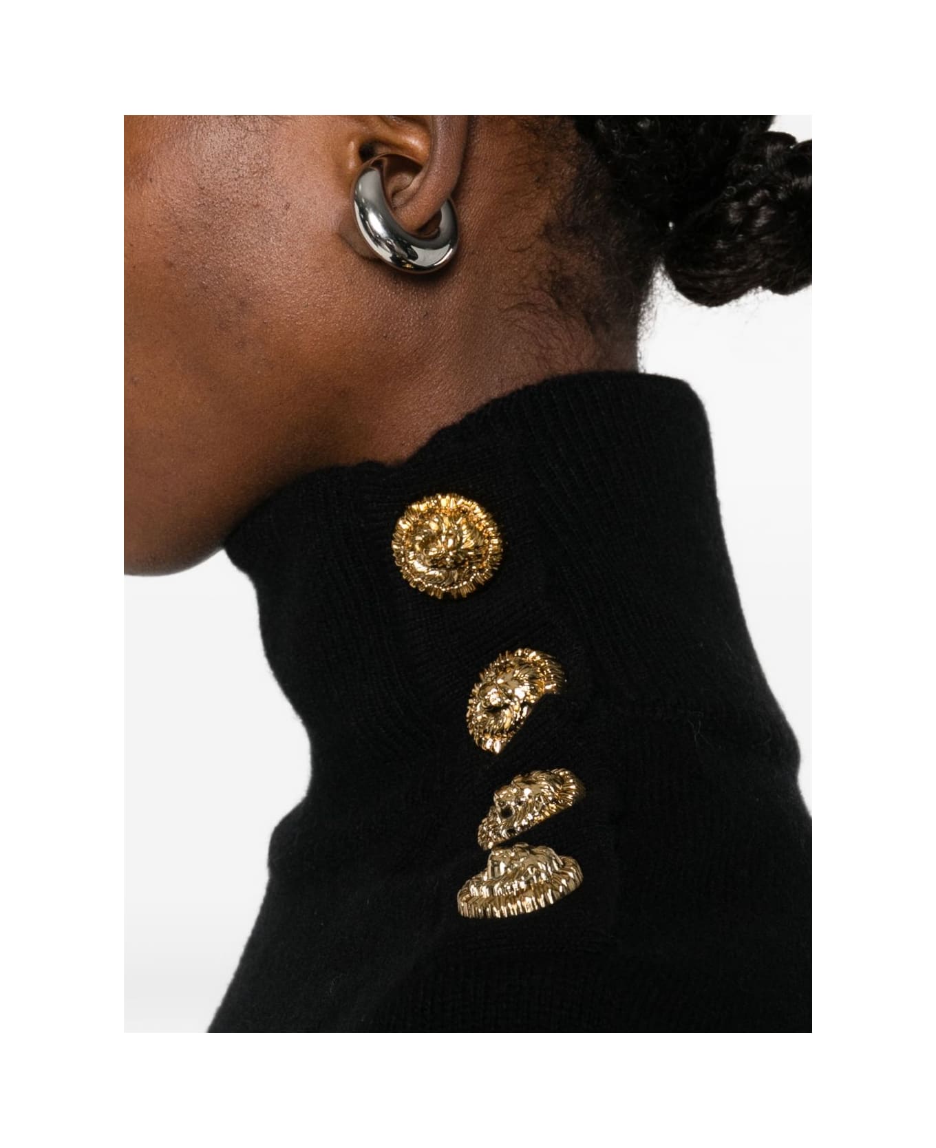 Balmain Cashmere And Wool Mini Dress - Black