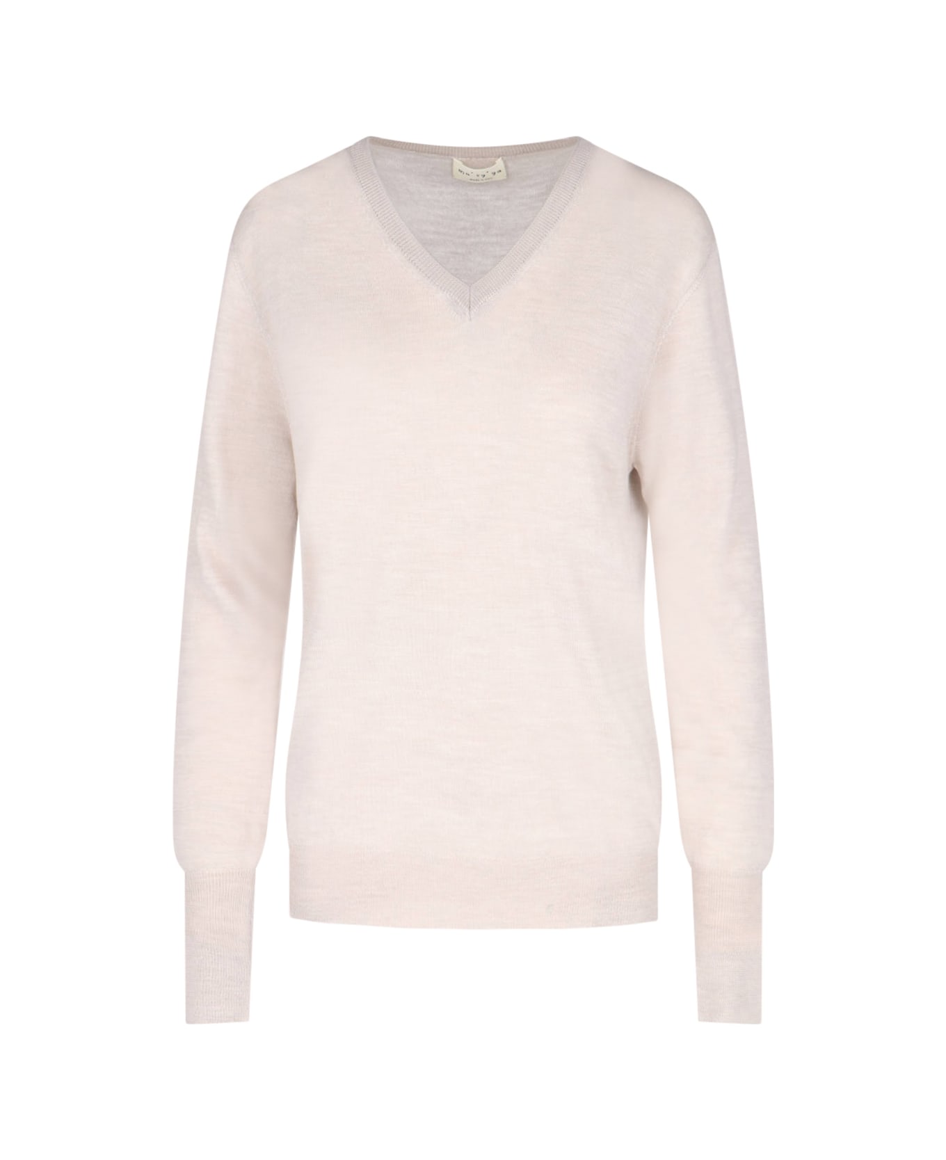 Ma
ry
ya Virgin Wool, Silk And Cashmere Sweater - Beige