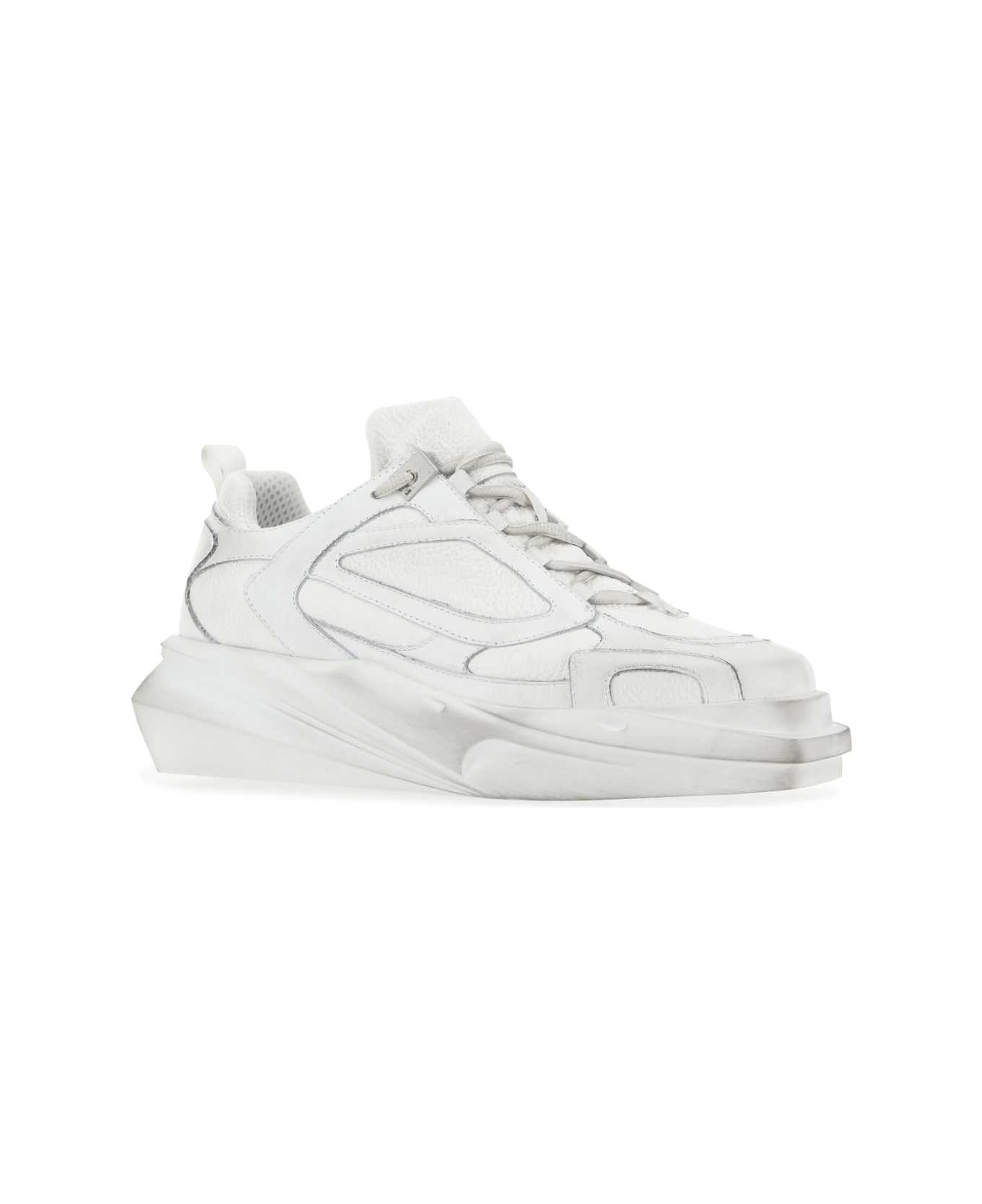 1017 ALYX 9SM White Leather Hiking Sneakers - WTH0001