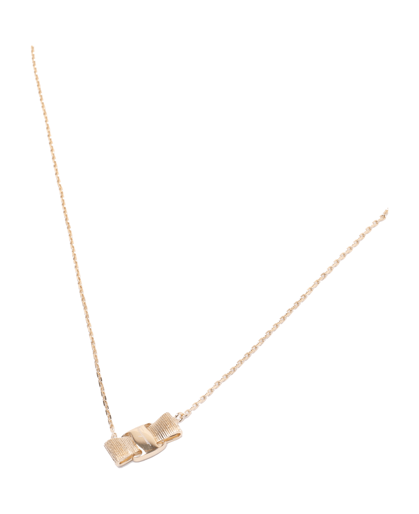 Ferragamo Vara Bow Necklace - Golden