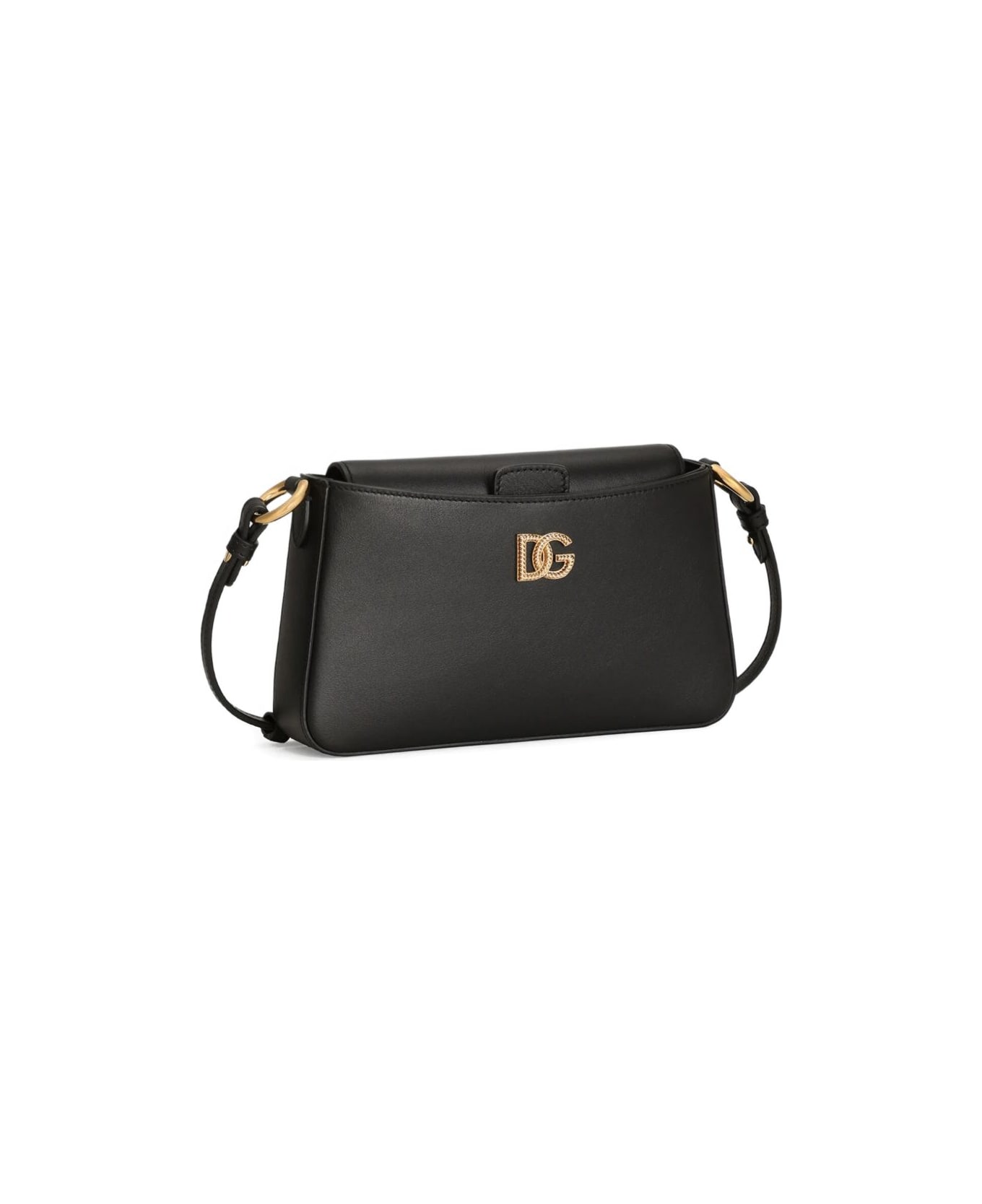 Dolce & Gabbana Leather Phone Bag - Black