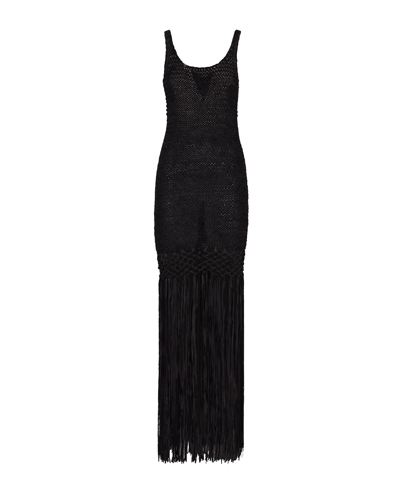 Philosophy di Lorenzo Serafini Openwork-knit Dress - black