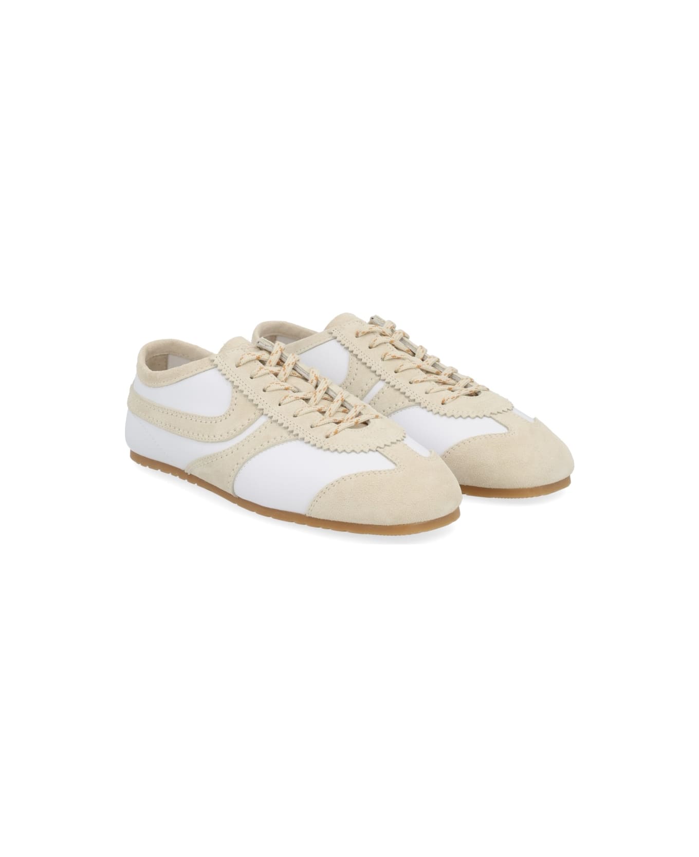 Dries Van Noten Suede Sneaker - WHITE