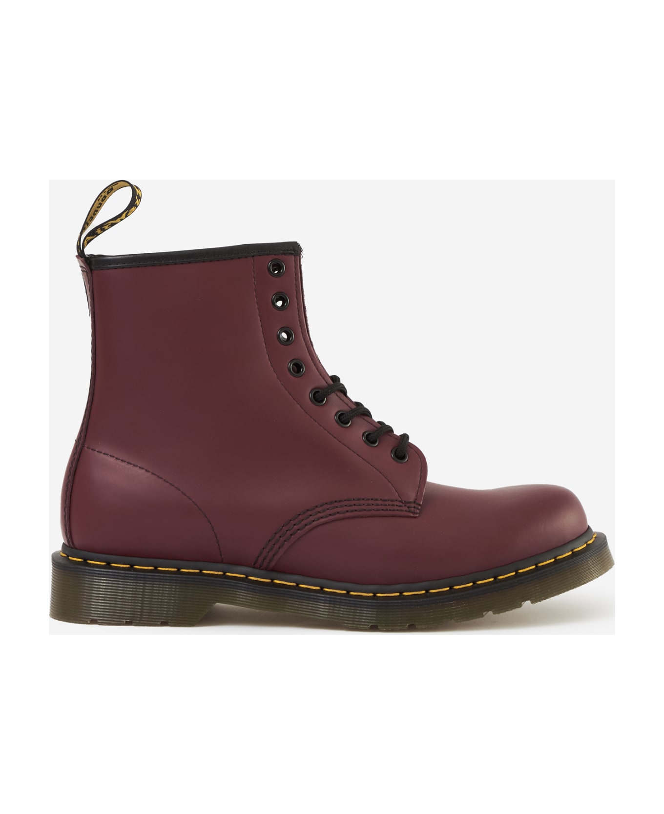 Dr. Martens 1460 Smooth Combat Boots - red