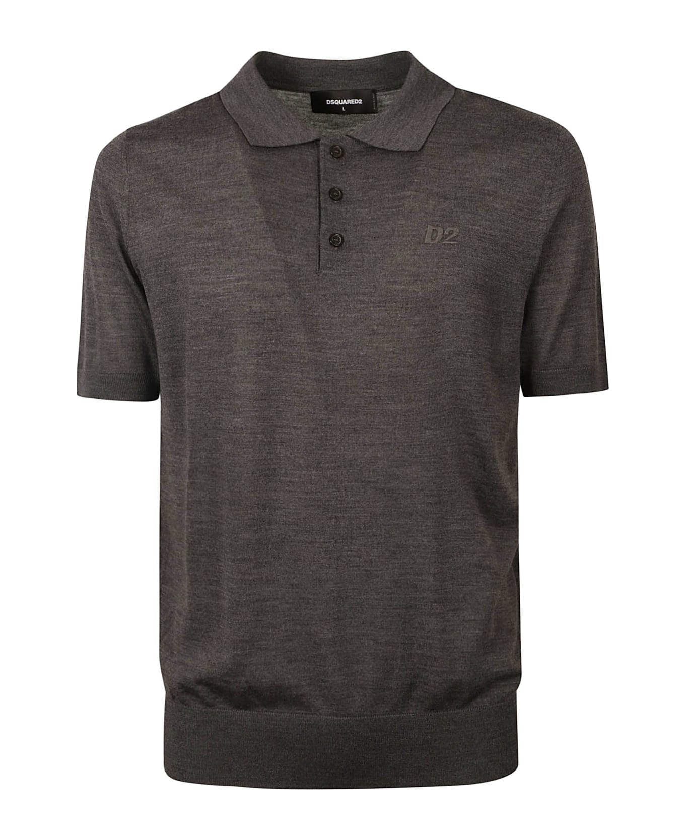 Dsquared2 Knit Polo Shirt - Grey