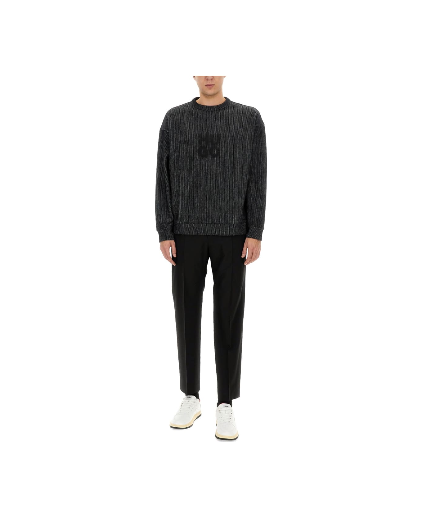 Hugo Boss Sweatshirt With Logo - BLACK