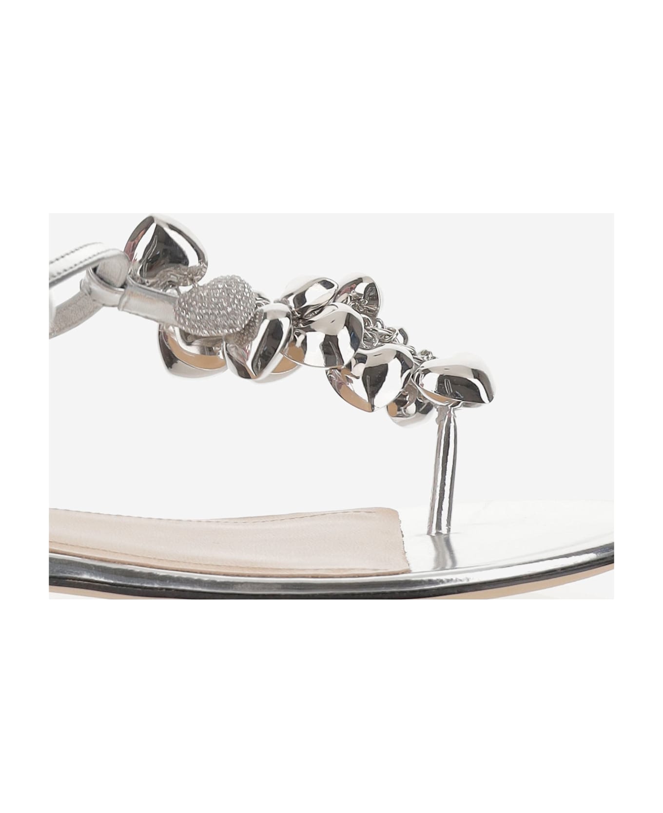 Mach 
Mach Sandal With Metallic Decoration - Silver