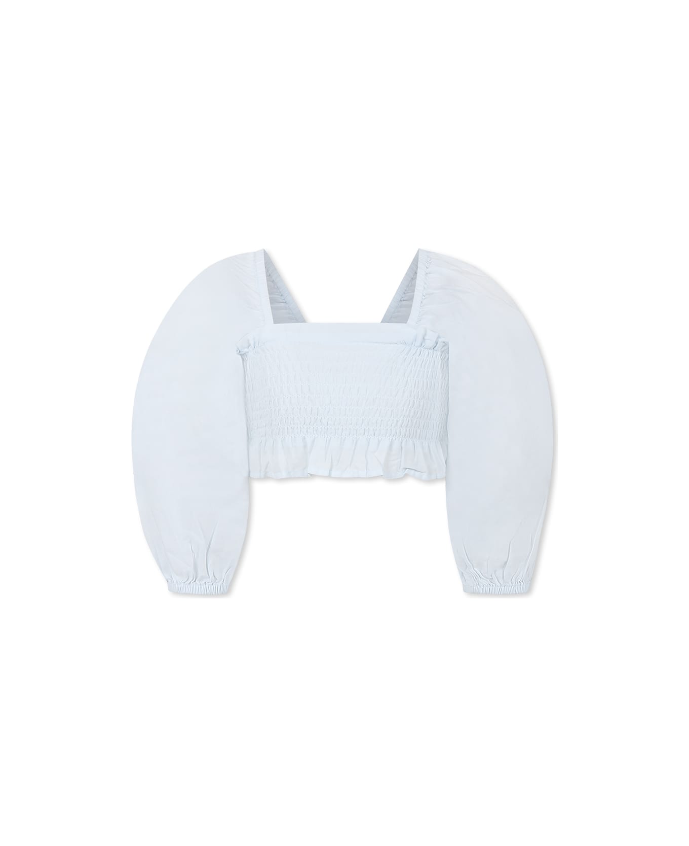 Molo Light Blue Crop Top For Girl - Light Blue