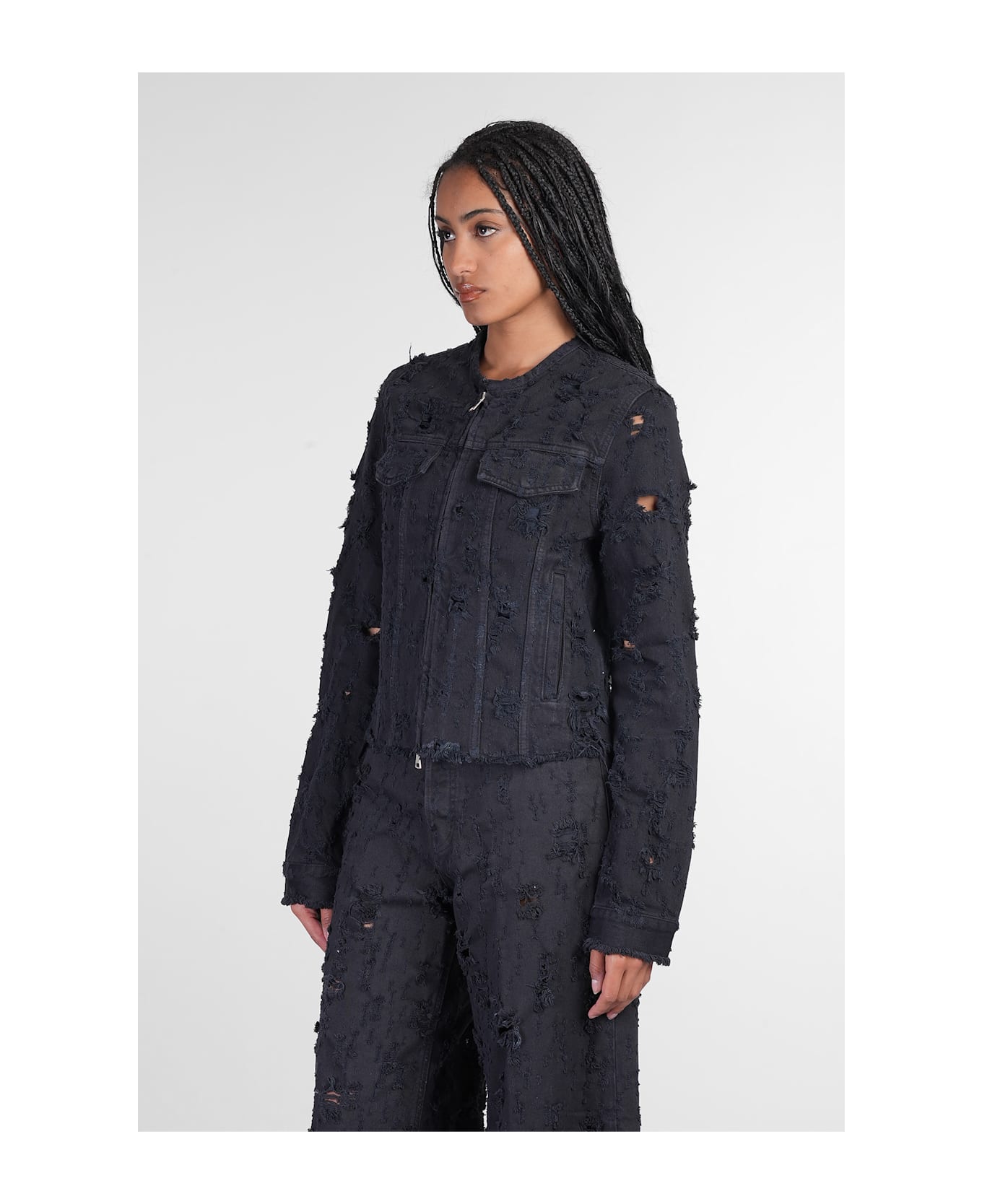 Haikure Jena Denim Jackets In Petroleum Cotton - petroleum