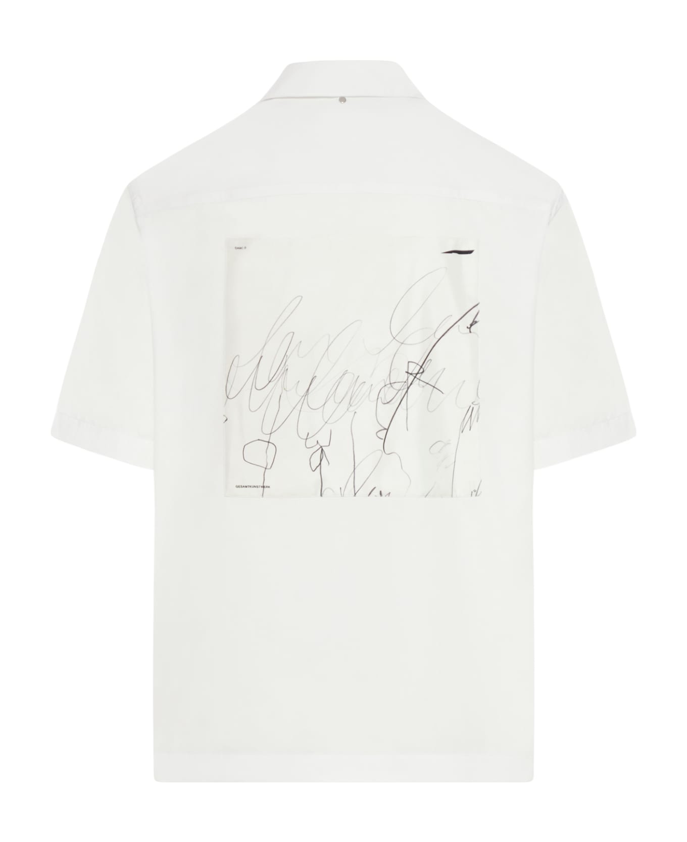 OAMC Kurt Shirt, Scribble Patch - White シャツ