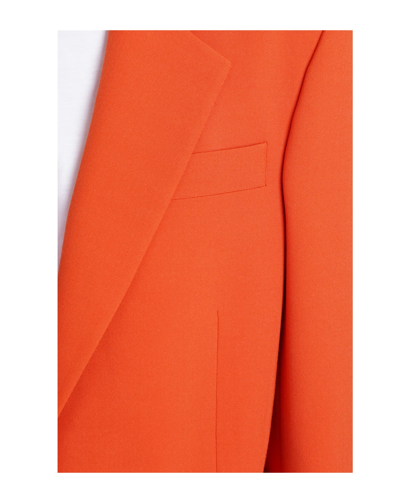 Stella McCartney Blazer In Orange Polyester - Marrone