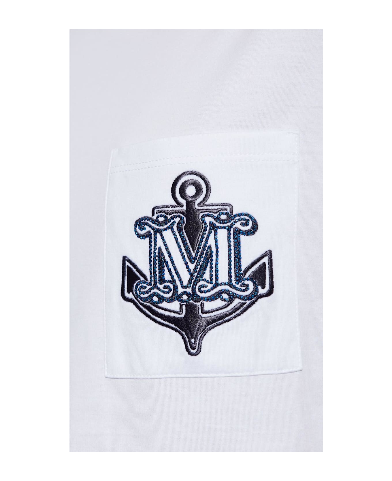 Max Mara T-shirt With Pocket - White