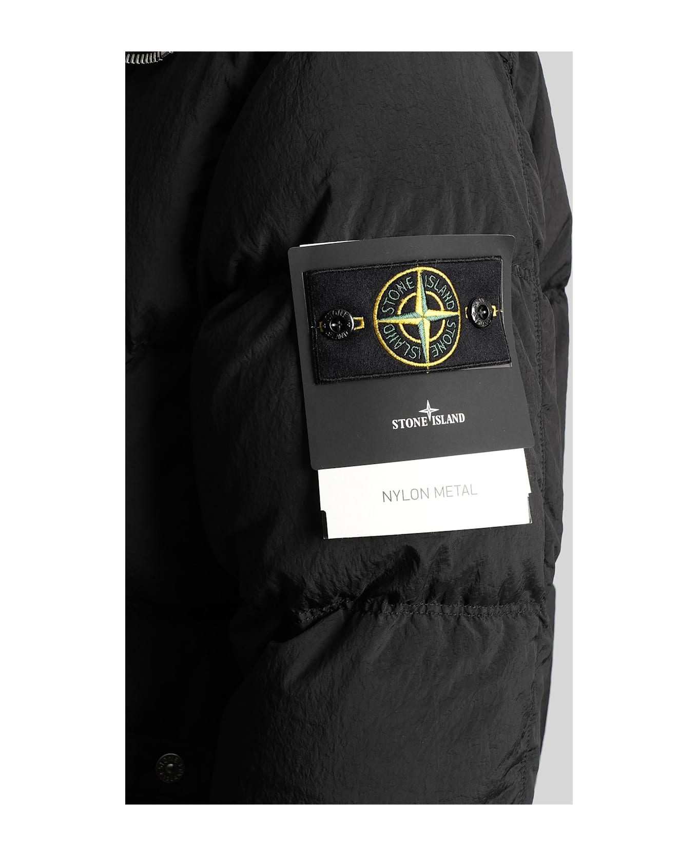Stone Island Puffer In Black Polyamide - black