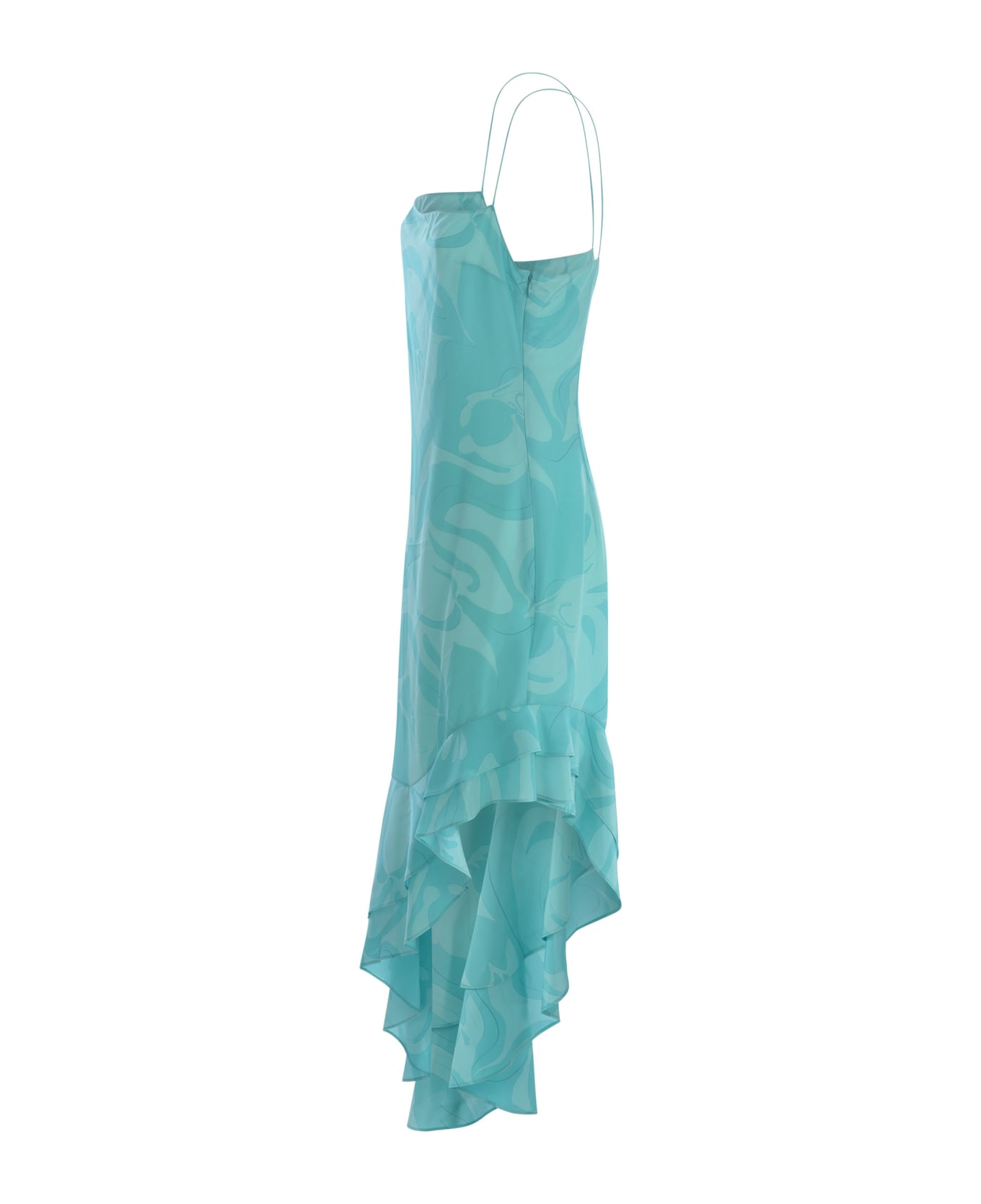Etro Asymmetric Sleeveless Dress - Celeste ワンピース＆ドレス