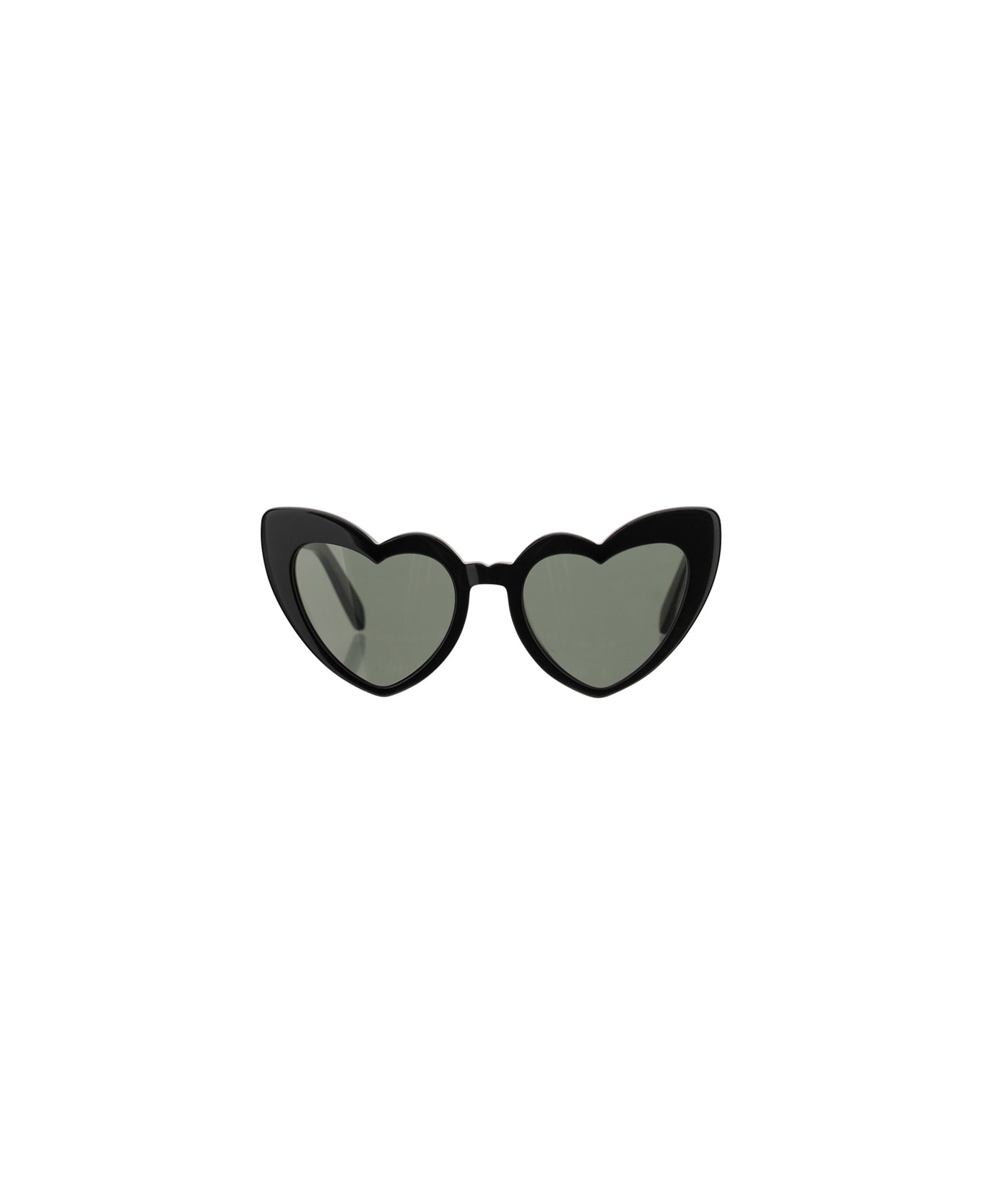 Saint Laurent Loulou Sunglasses - Shiny Black Grey