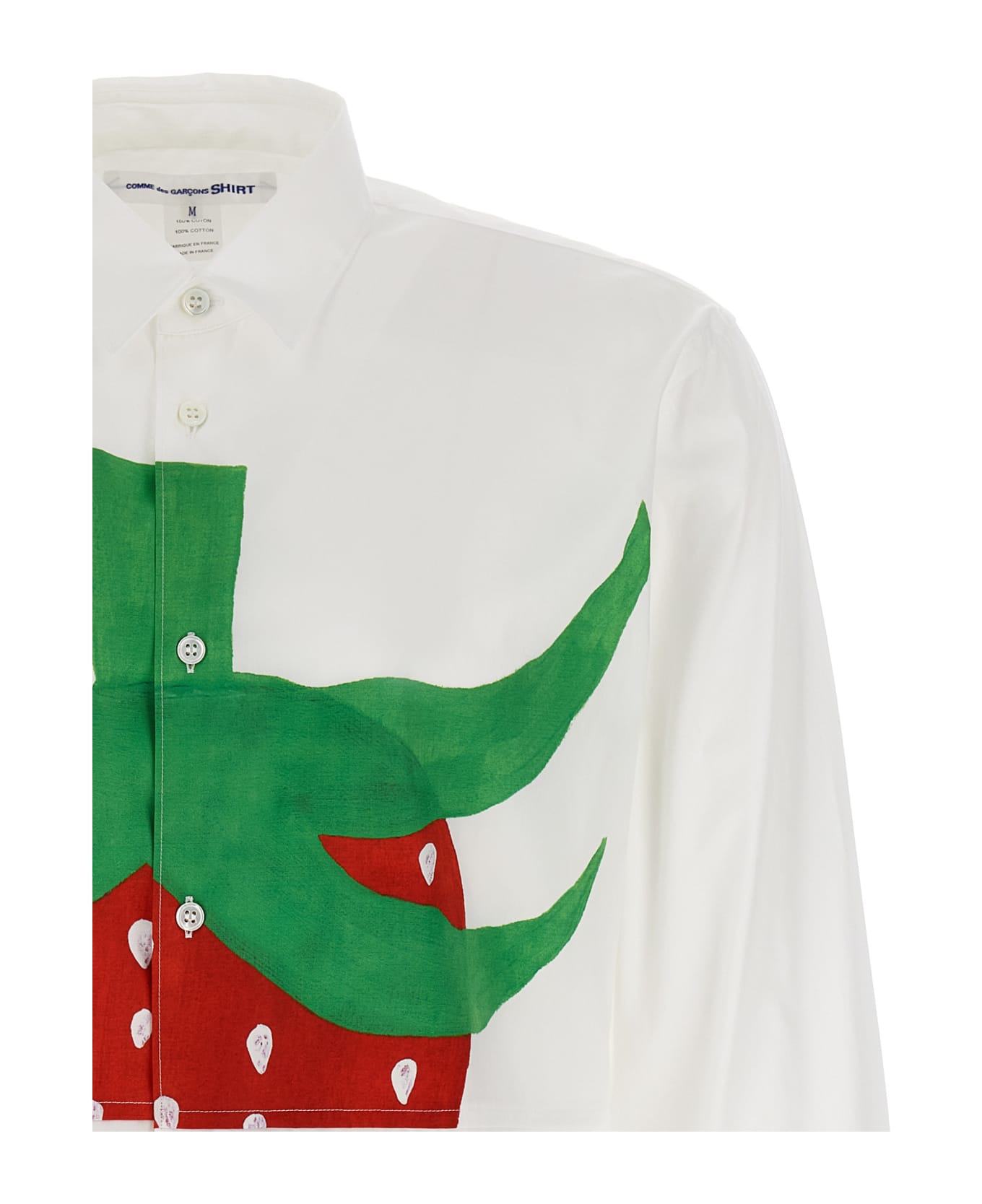 Comme des Garçons Shirt X Brett Westfall Strawberry Shirt - White
