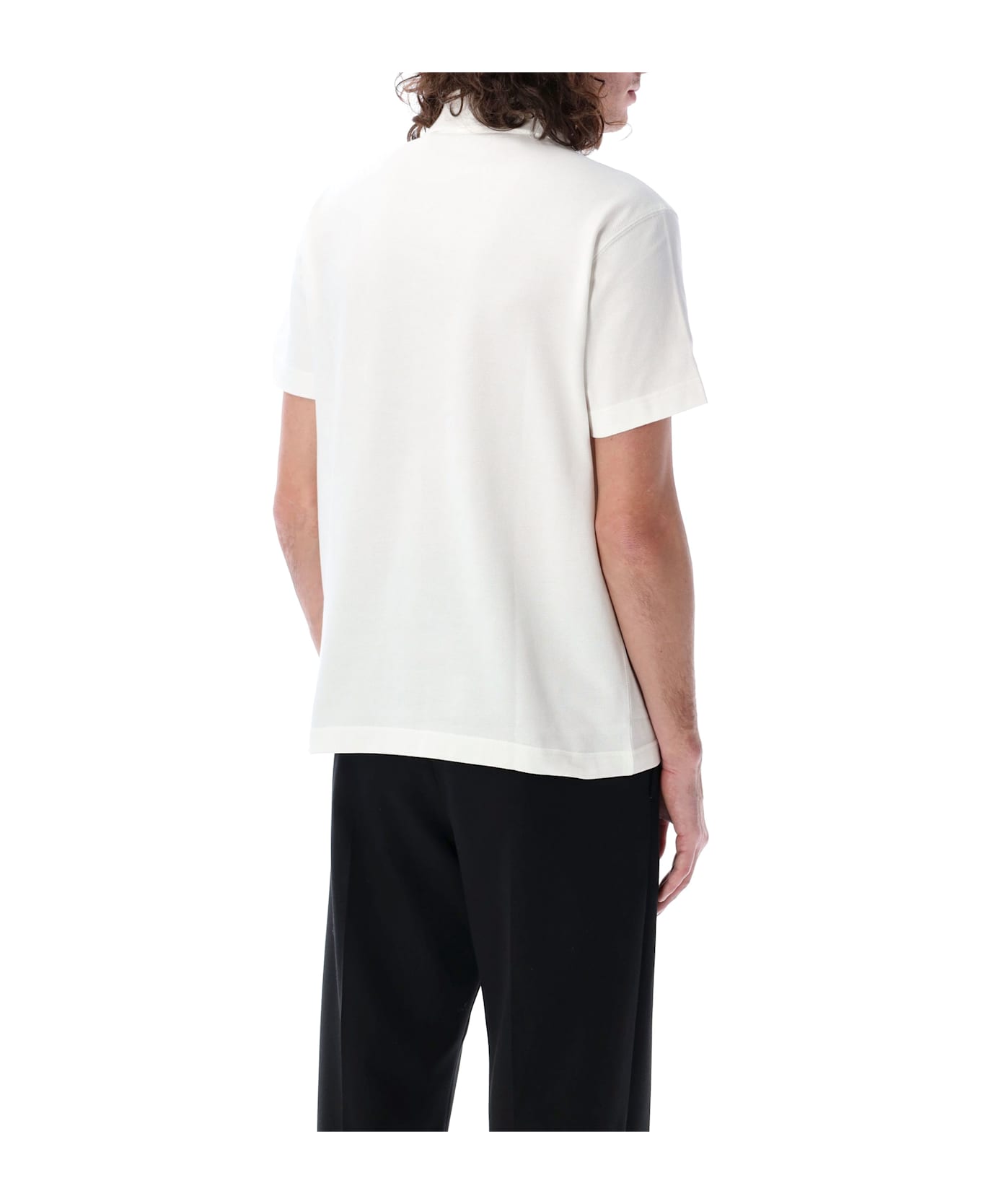 Burberry London Cotton Polo Shirt - CHALK